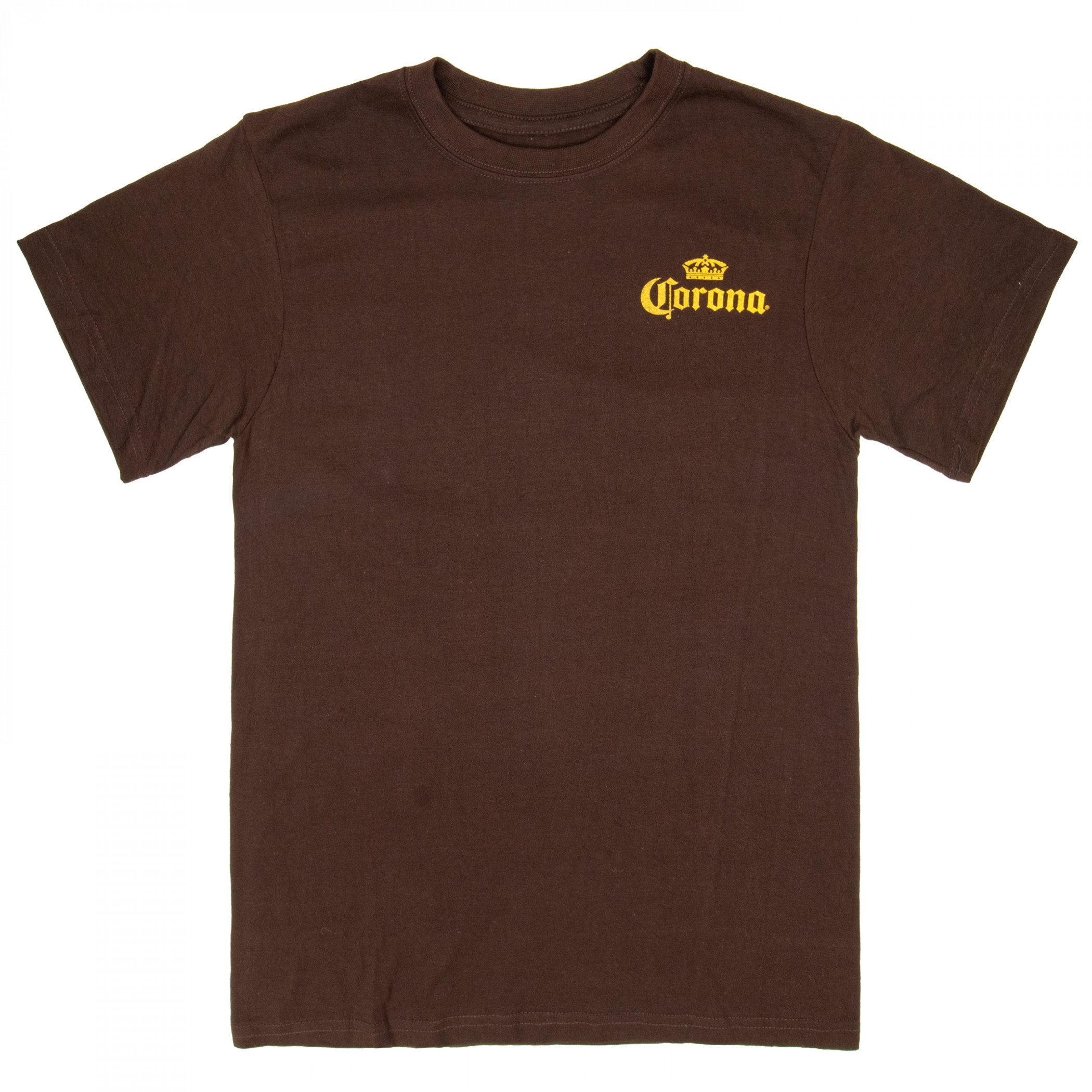 Corona Extra Sunset at The Beach Front and Back Print T-Shirt