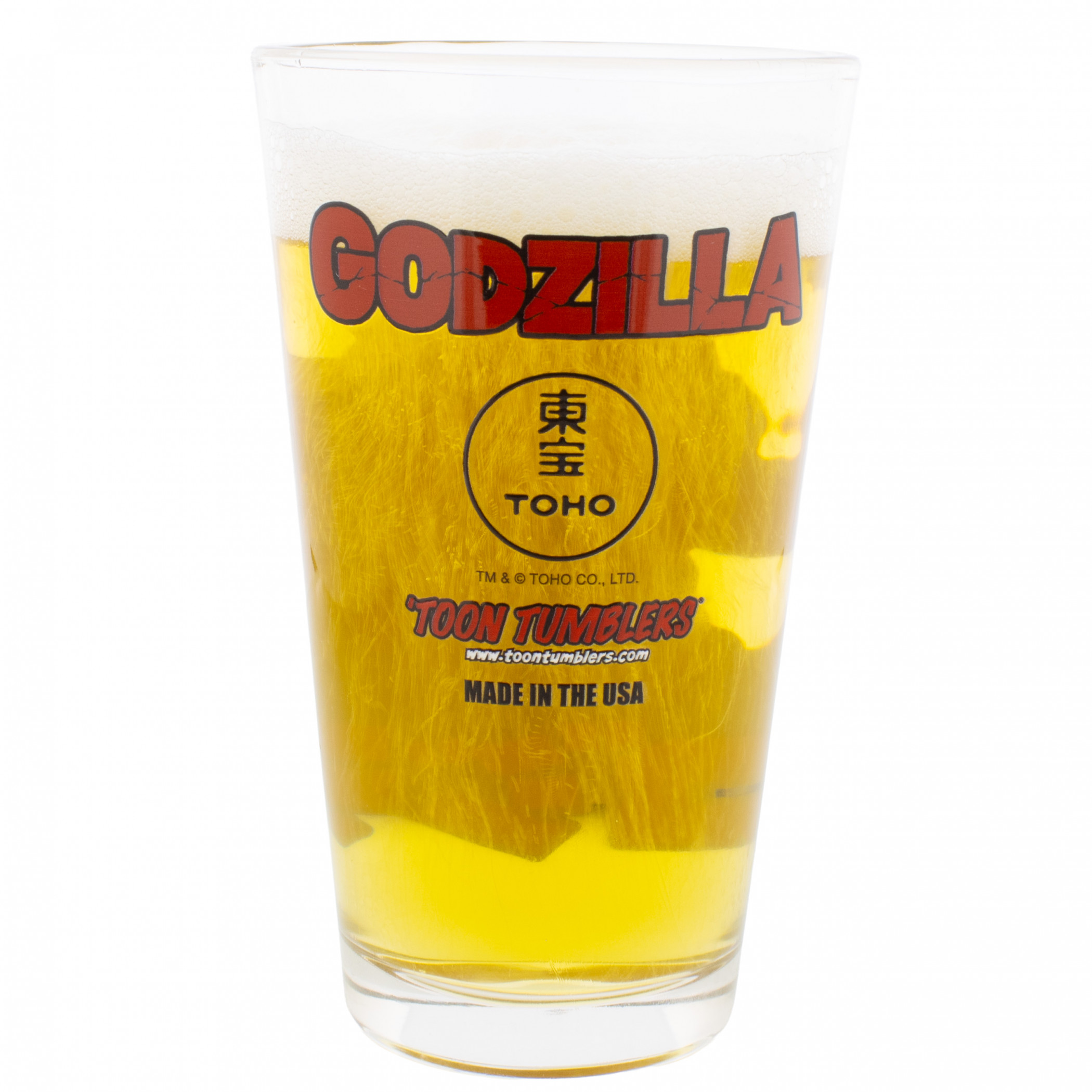 Godzilla Japanese Title Pint Glass