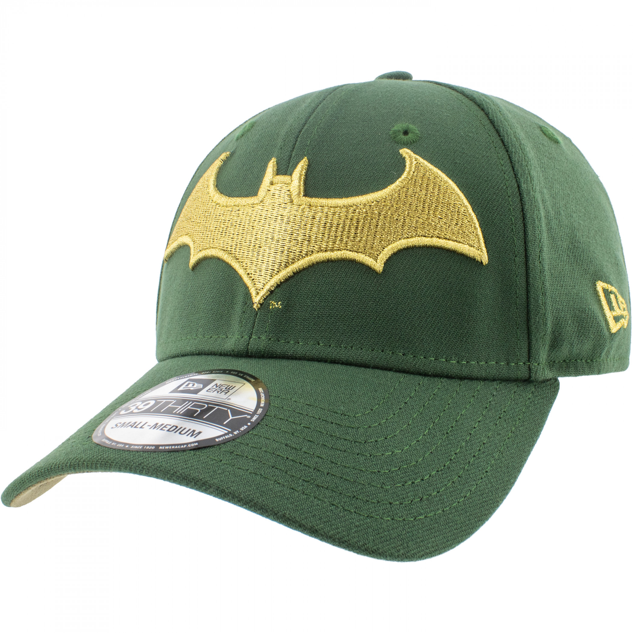 Batman Armed Forces New Era 39Thirty Fitted Hat, Green