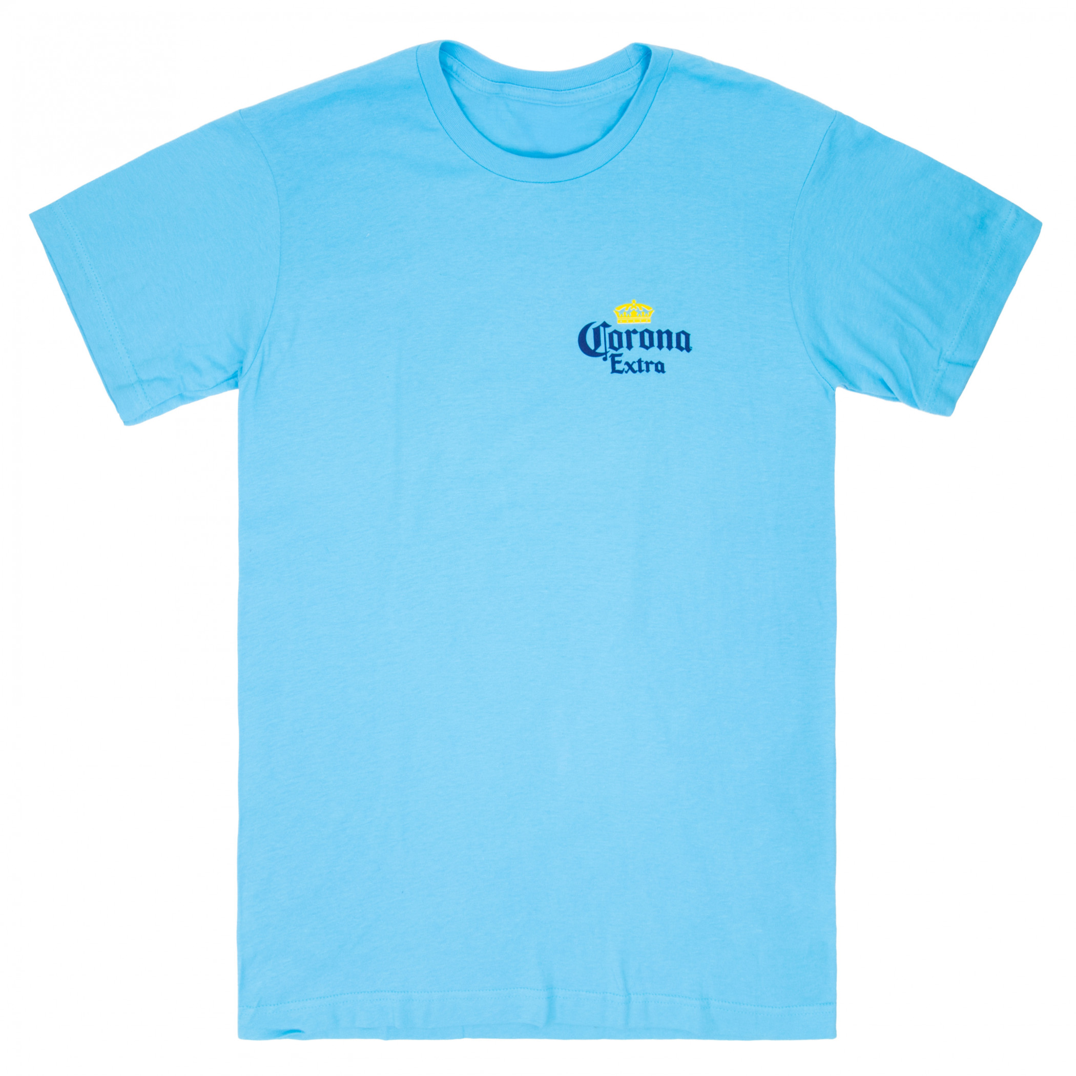 Corona Extra At The Beach Aqua Front and Back T-Shirt
