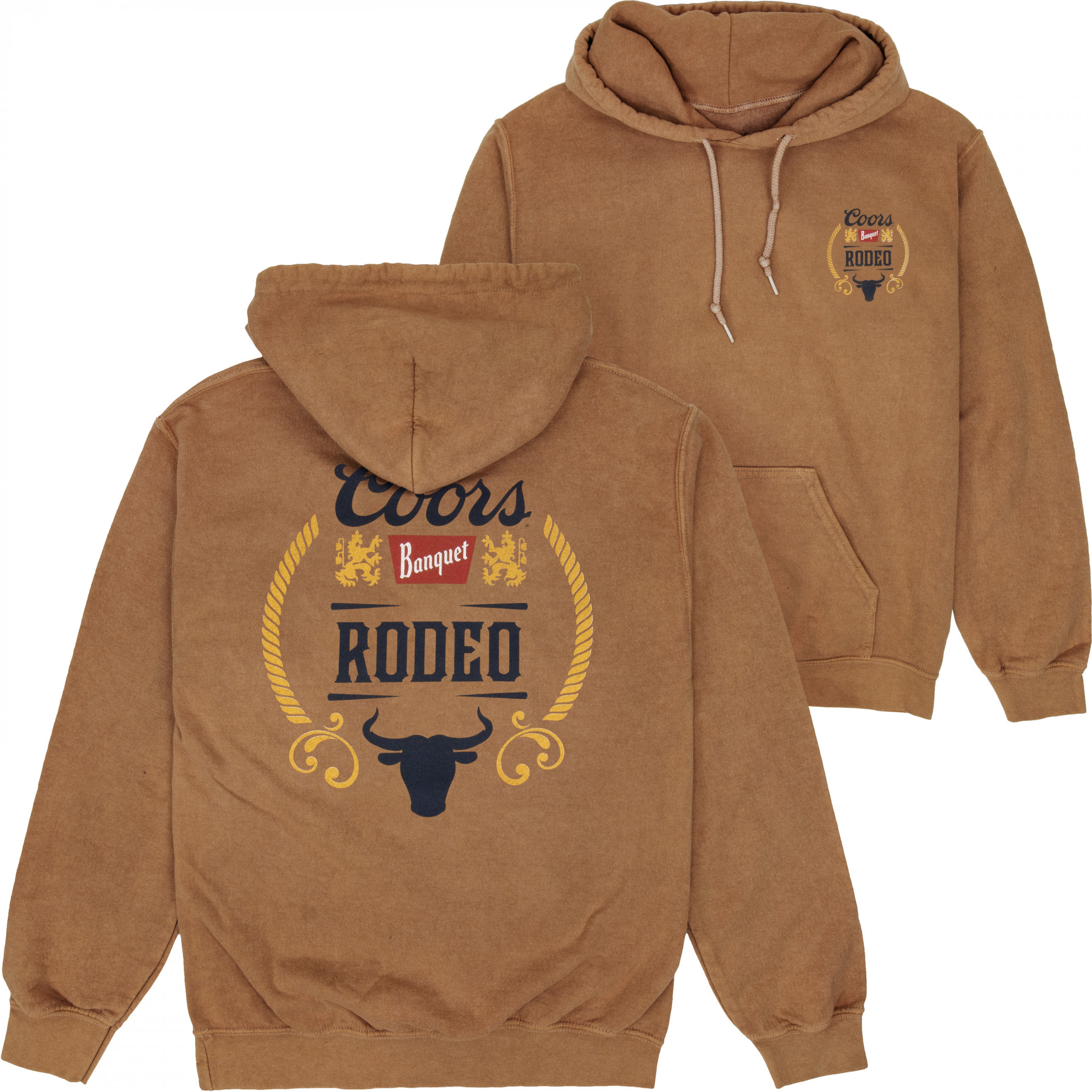 Coors Banquet Rodeo Front and Back Print Pullover Hoodie