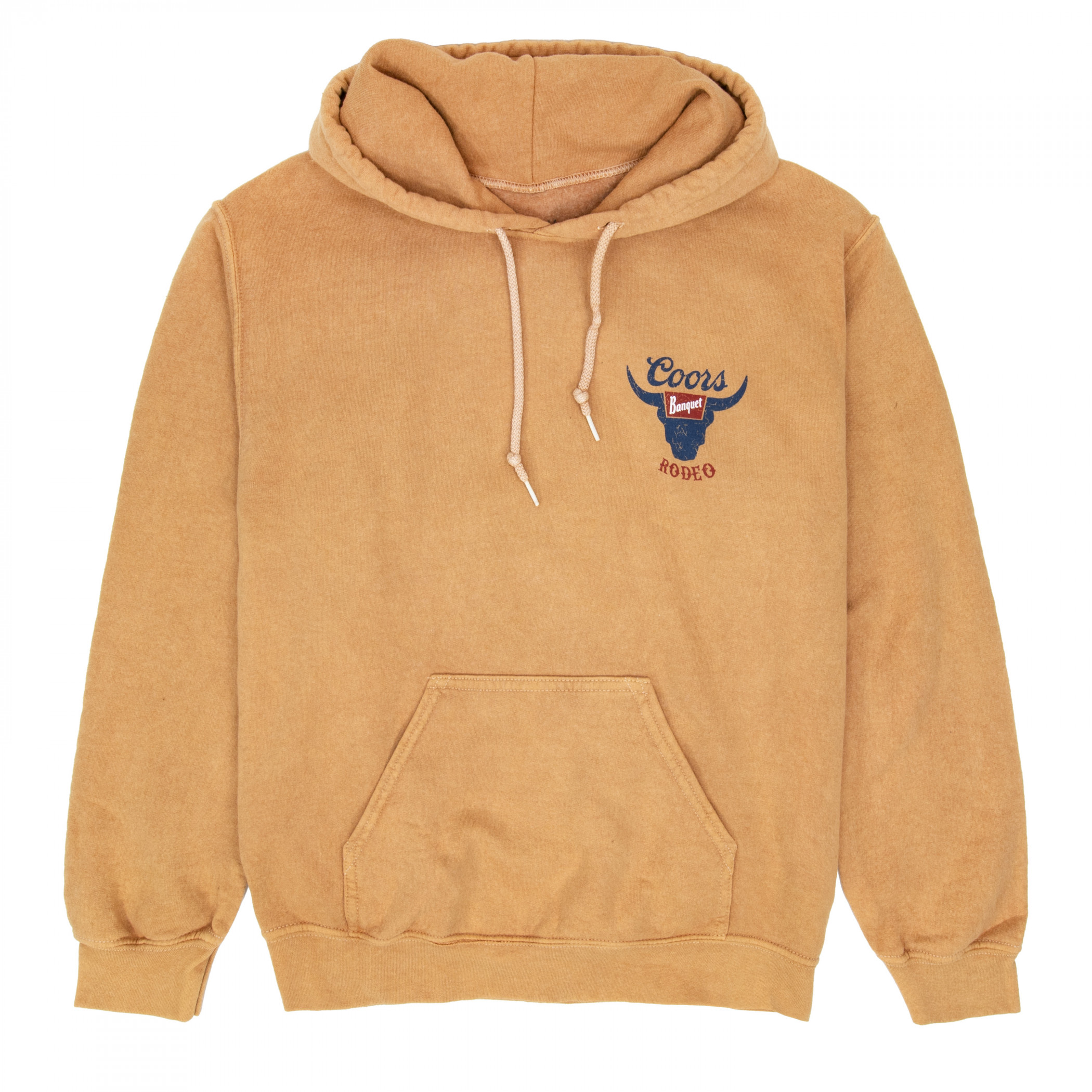 Coors Banquet Rodeo Mineral Wash Front-Back Print Pull-Over Hoodie