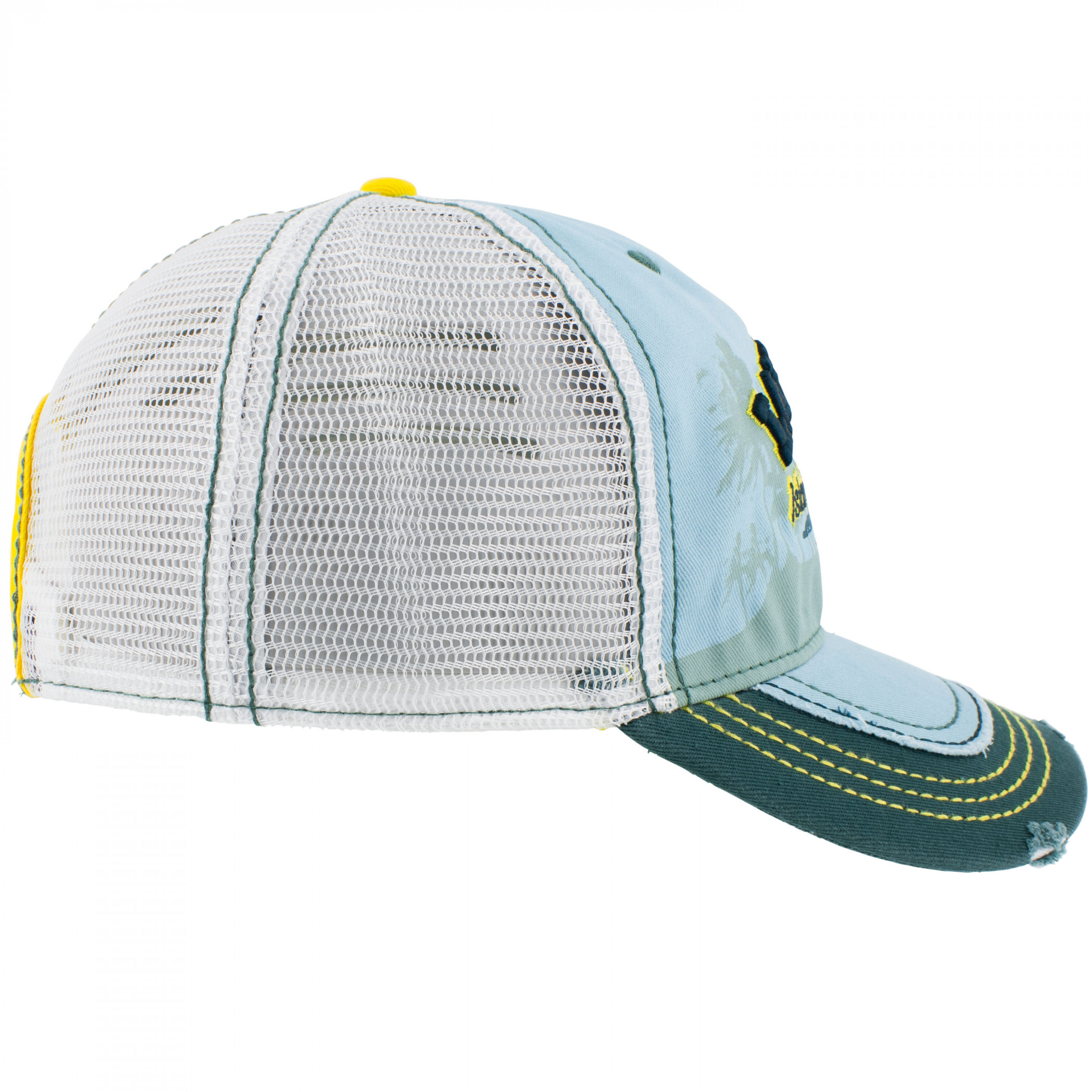 Landshark Heavy Stone Wash Mesh Trucker Hat - image 4