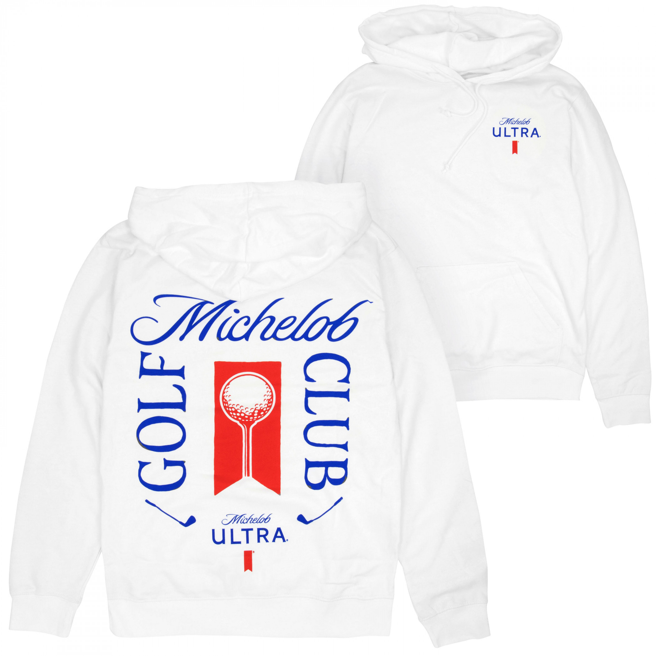 Michelob Golf Club Beige Front and Back Sweatshirt Hoodie