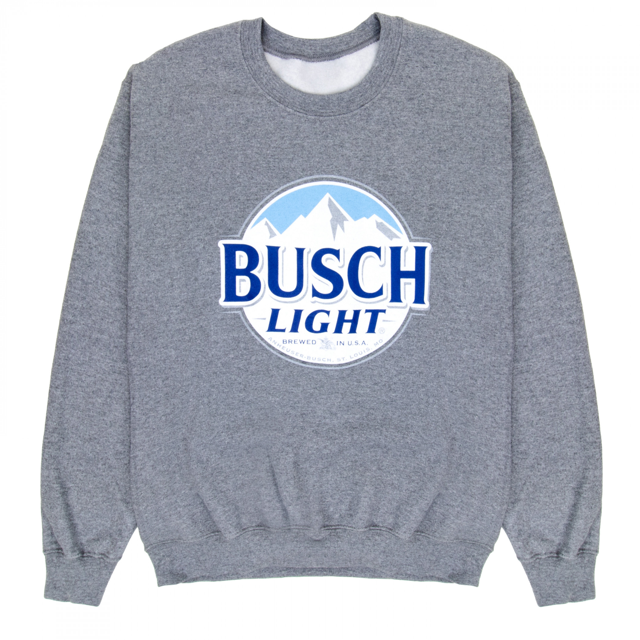 Busch Light Logo Grey Crewneck Sweatshirt