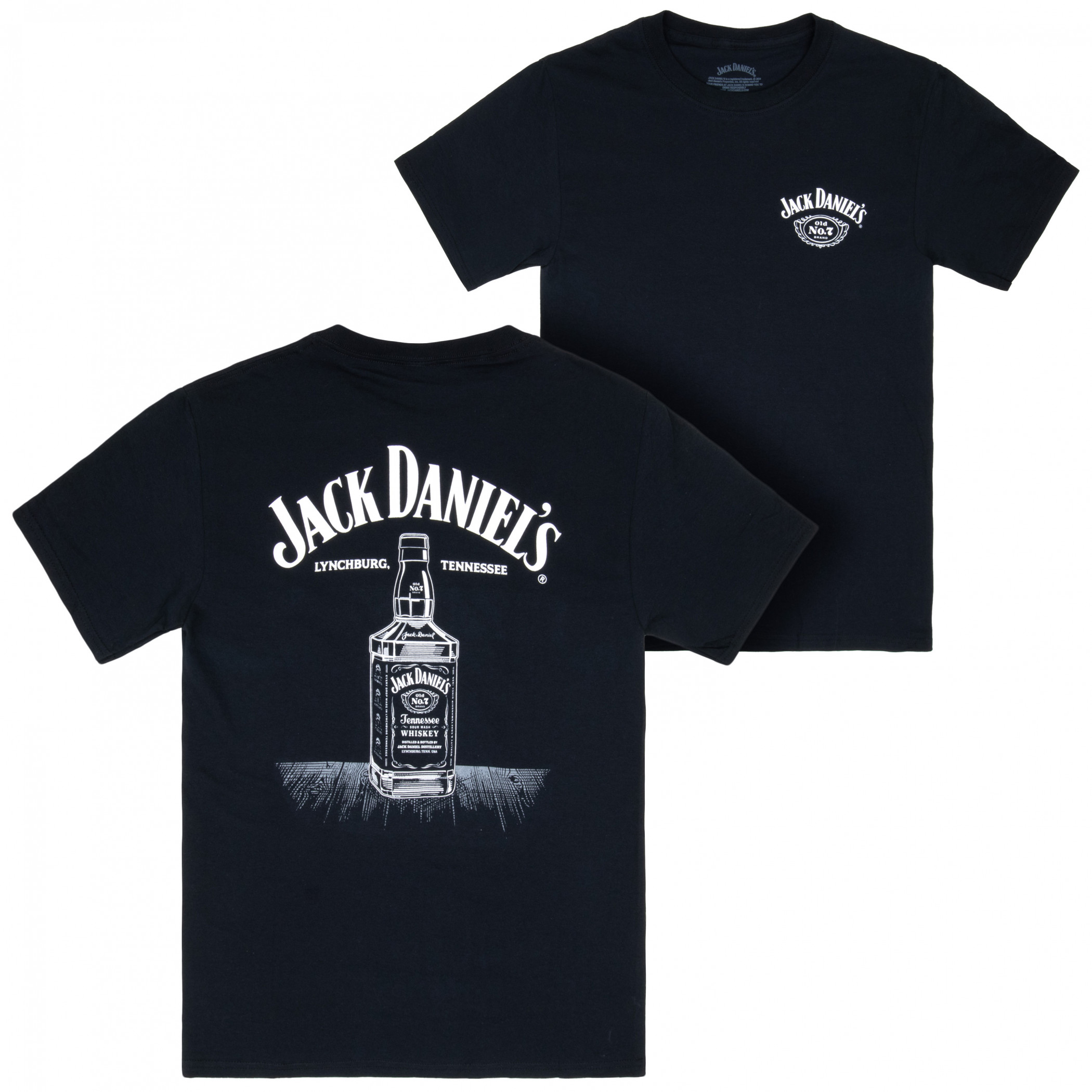 Jack Daniel's Line Art Bottle T-Shirt