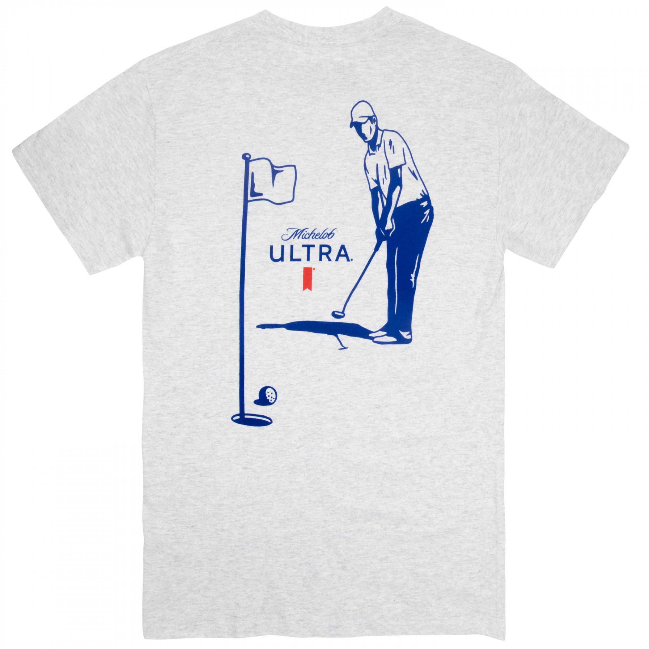 Michelob Ultra Golfing Front and Back Print T-Shirt