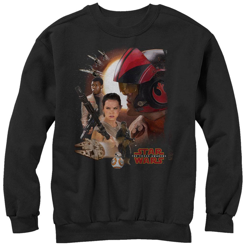 Star Wars Episode 7 New Alliances Black Long Sleeve T-Shirt, Black