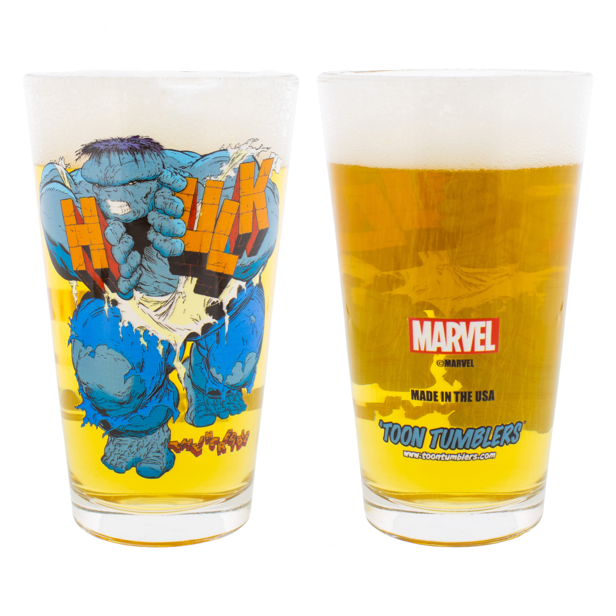 Grey Hulk Strength Pint Glass