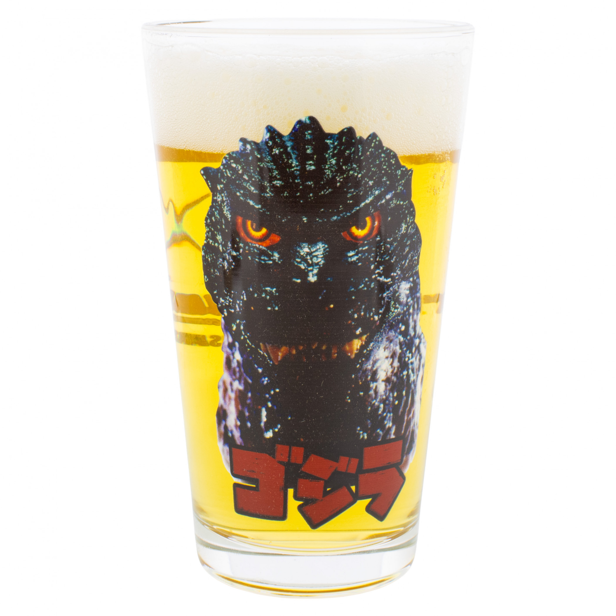 Godzilla Close Up Pint Glass