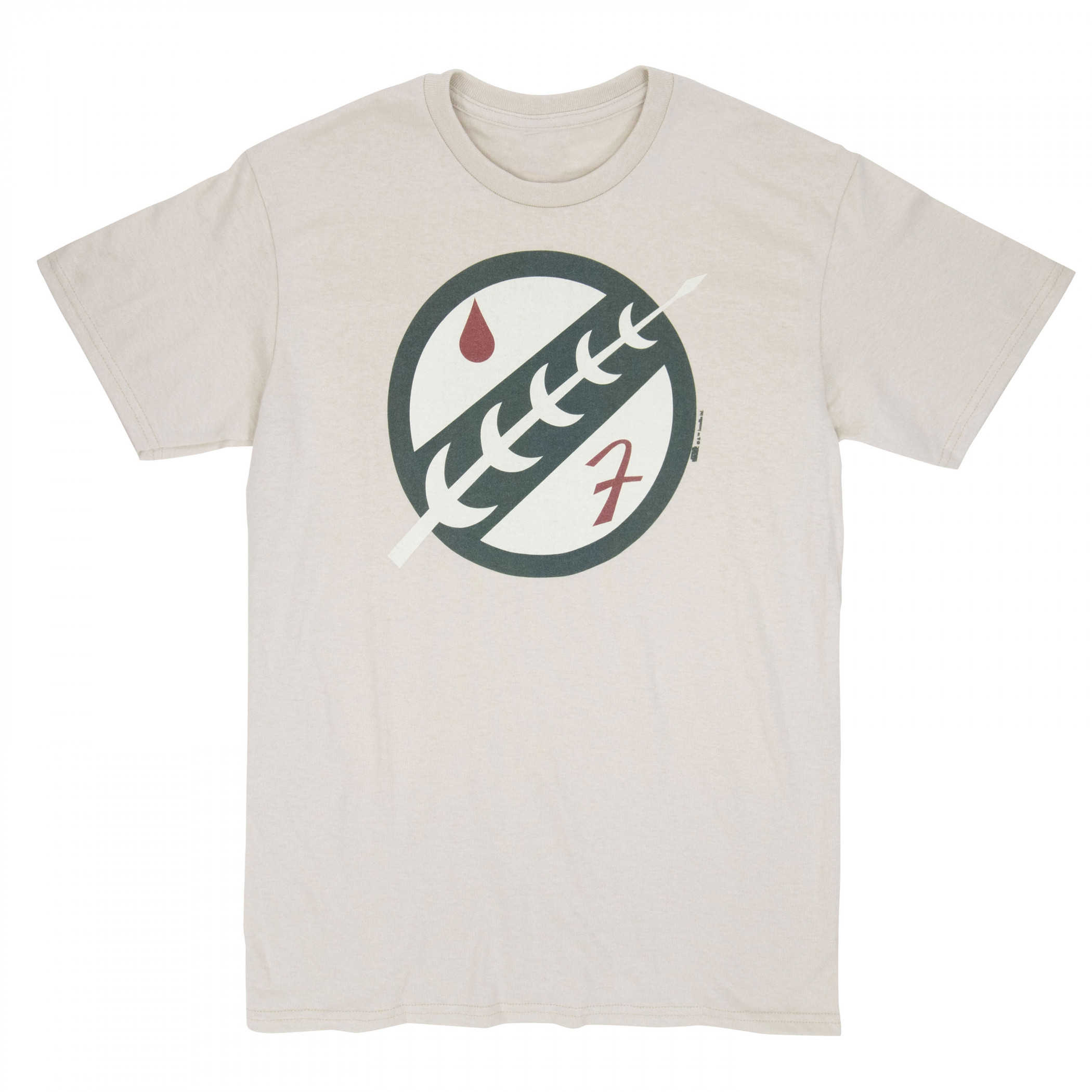 Star Wars Boba Fett Armor Symbol T-Shirt, Beige