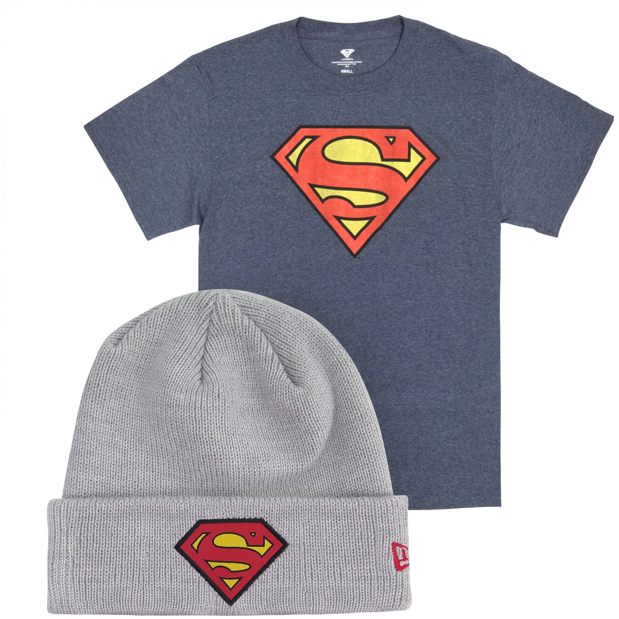 Superman T-Shirt & Beanie Bundle, Multi-Color