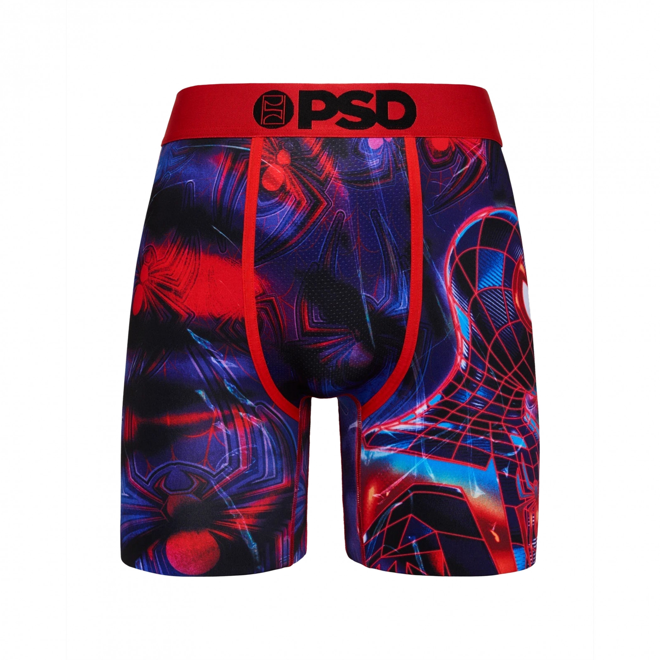 Miles Morales Neon Tie-Dye PSD Boxer Briefs, Multi-Color
