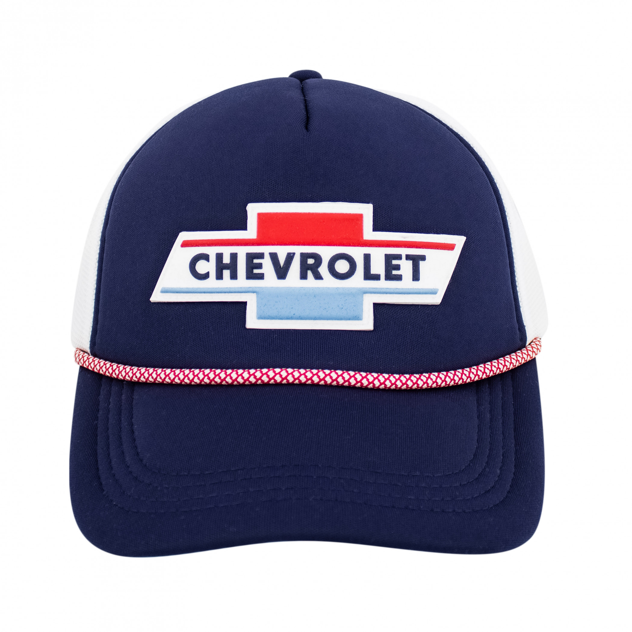 Chevy Red White and Blue Logo Patch Rope Hat