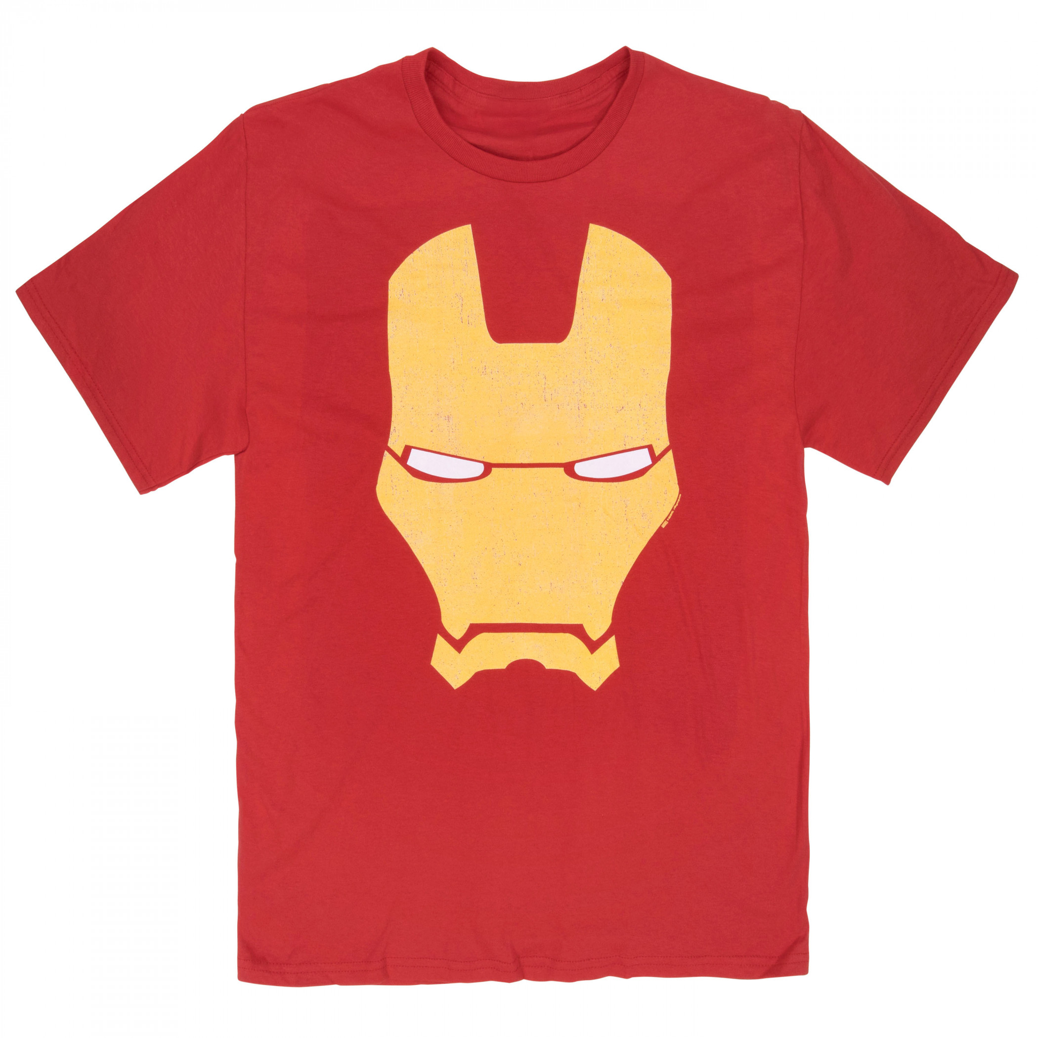 Iron Man Helmet Icon T-Shirt, Red