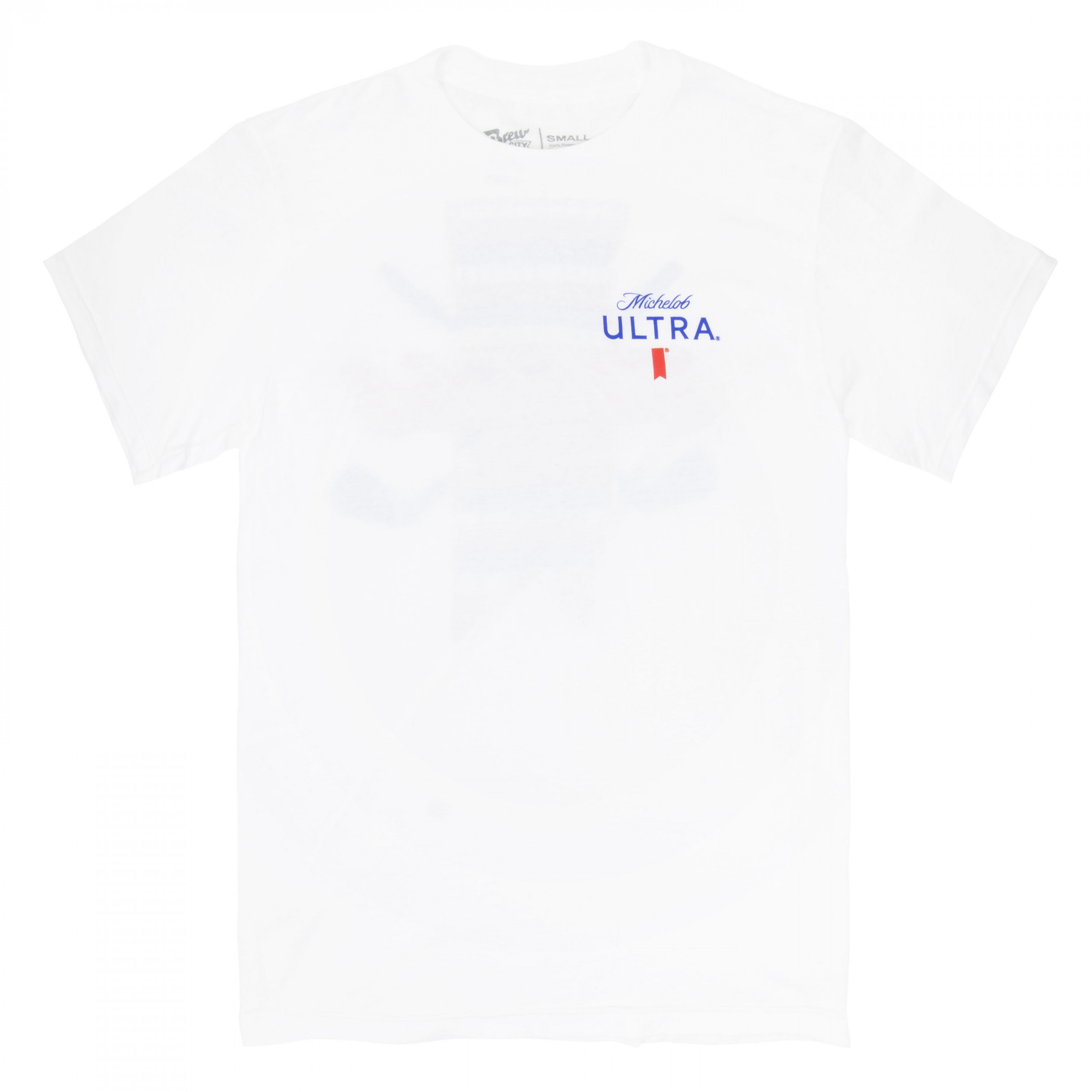 Michelob Ultra Golf Scorecard White Colorway Front/Back Print T-Shirt