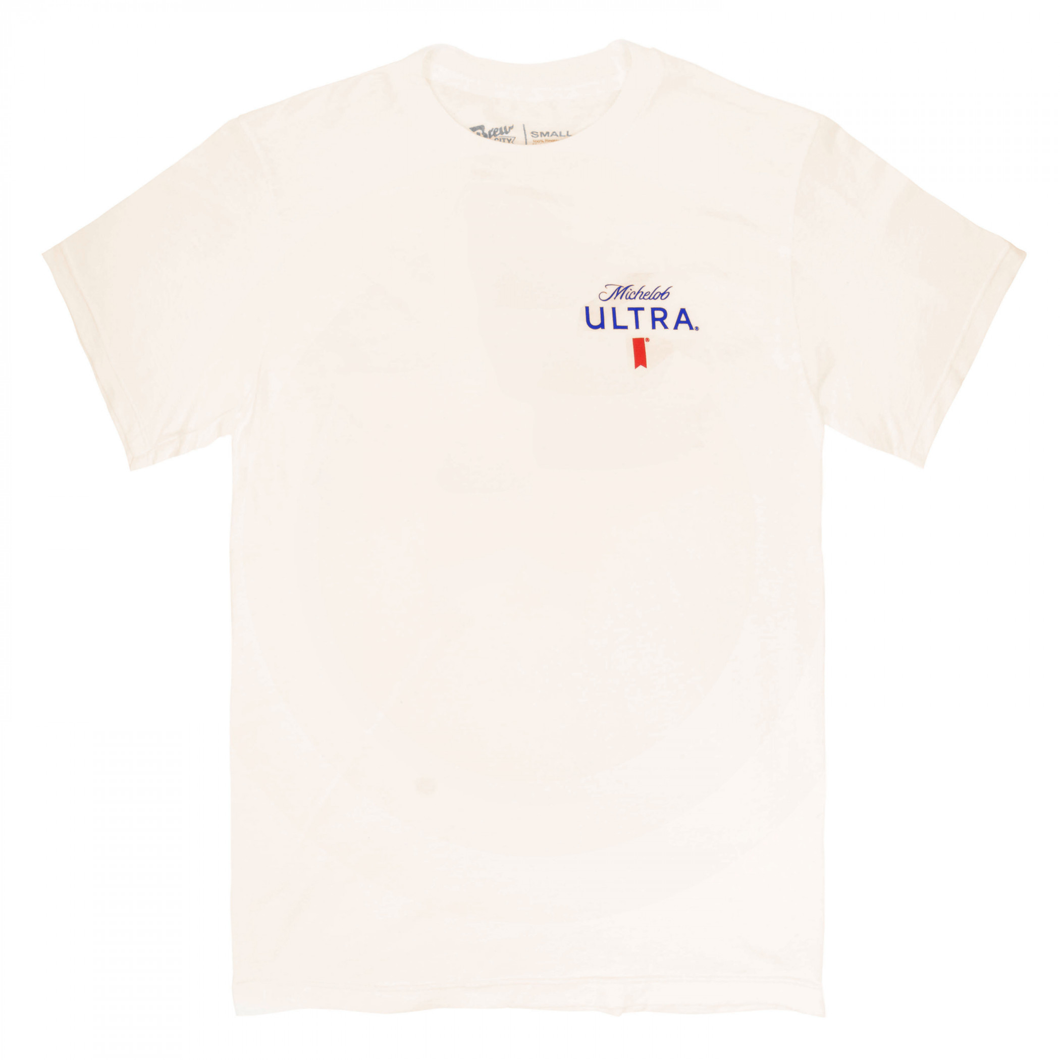 Michelob Ultra Golf Scorecard Beige Colorway Front/Back Print T-Shirt