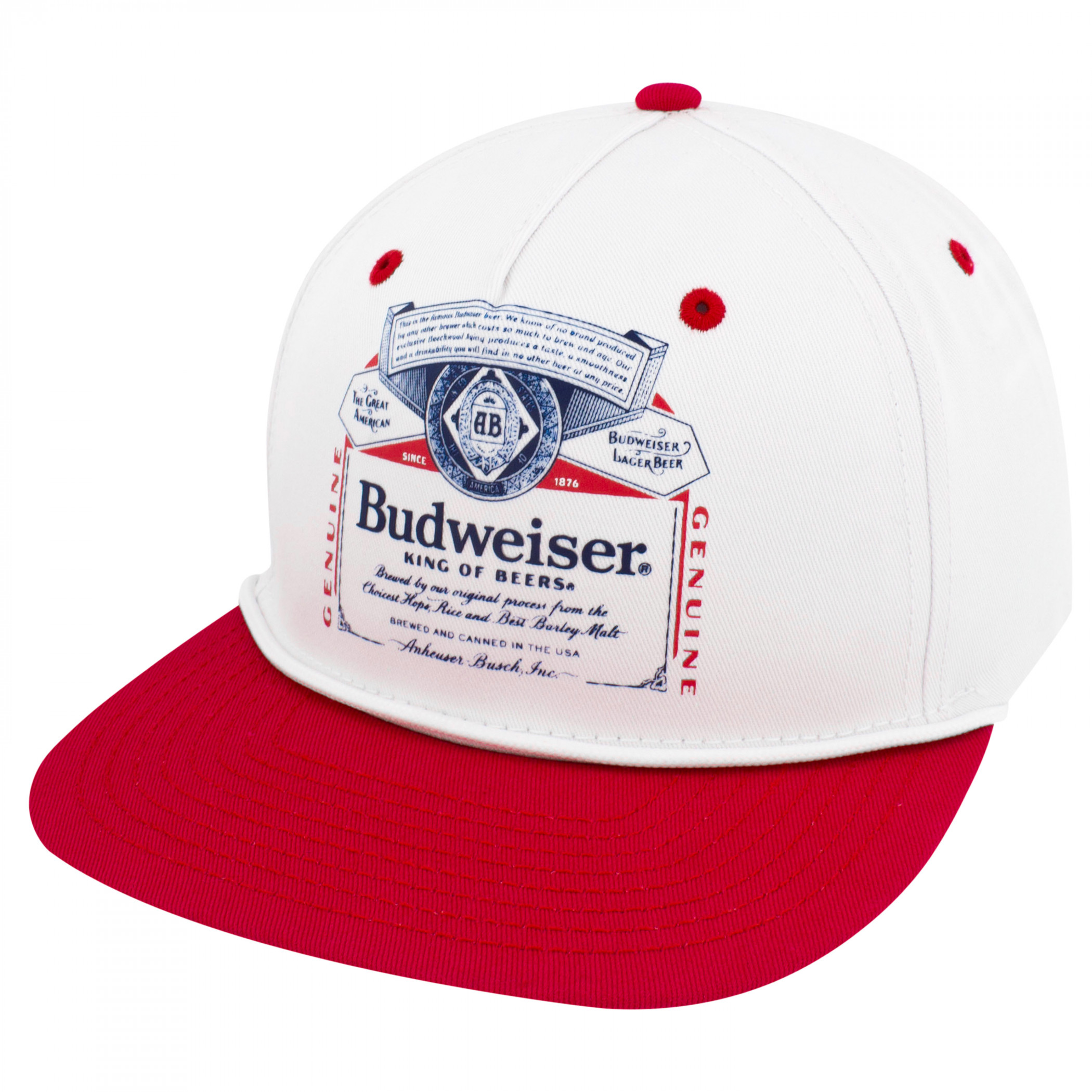 Budweiser Retro White Rope Golfer Hat