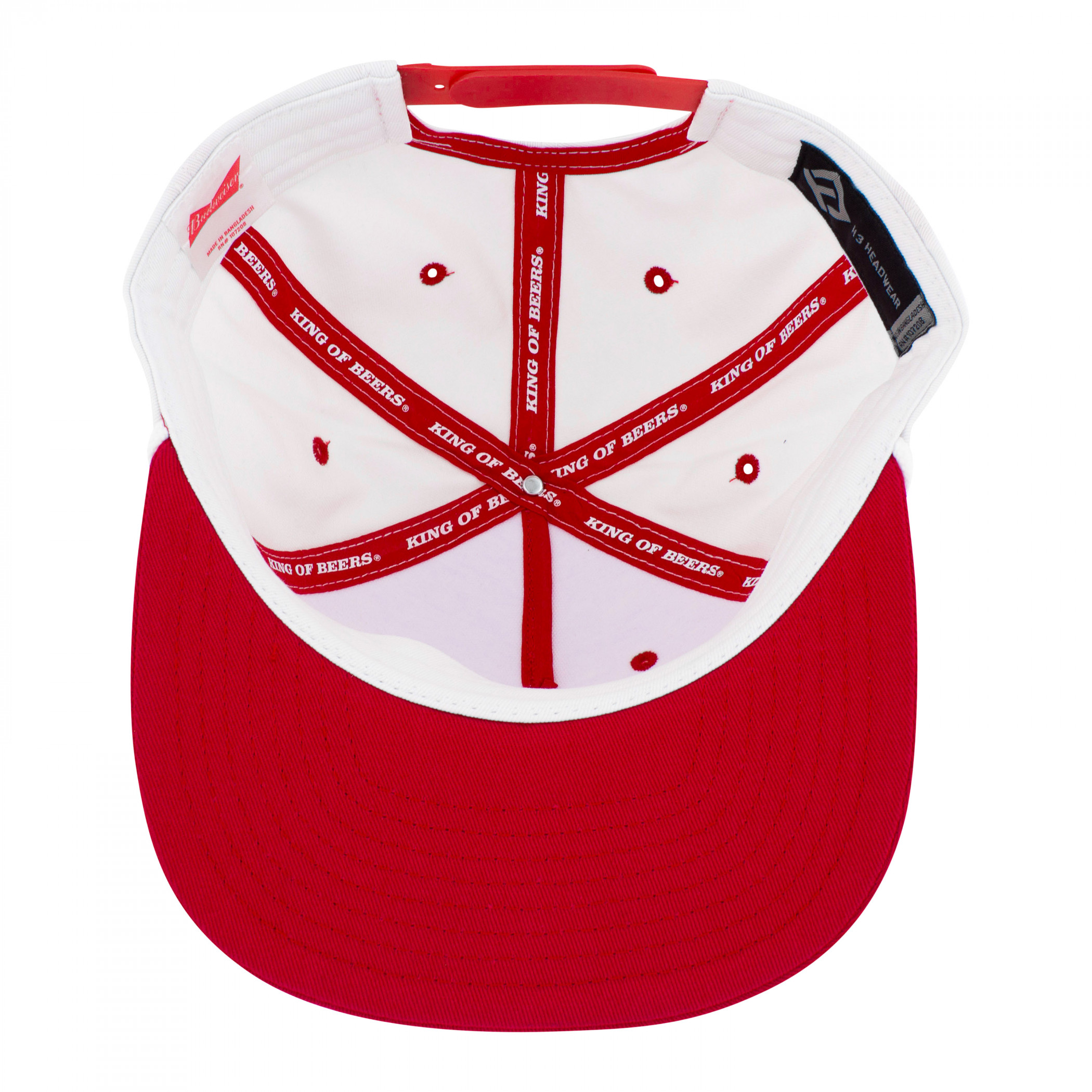 Budweiser Retro White Rope Golfer Hat