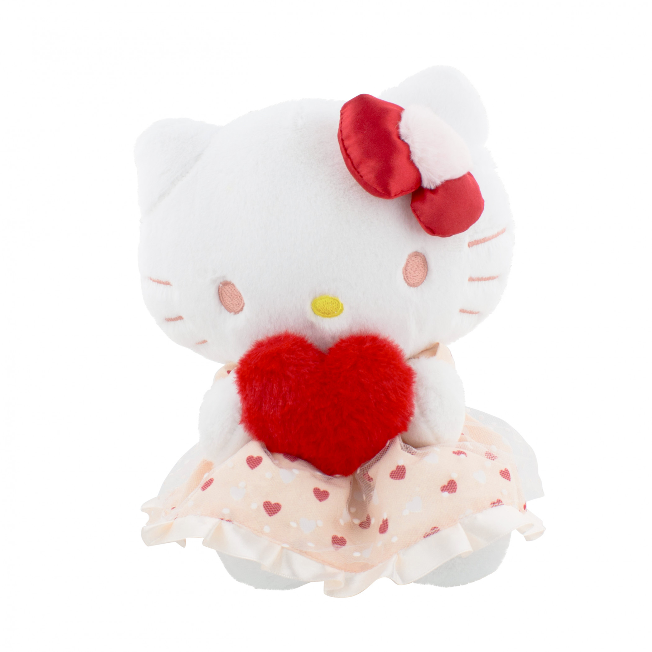 Hello Kitty Valentines Day Heart 9.5 Inch Plush Doll, Pink