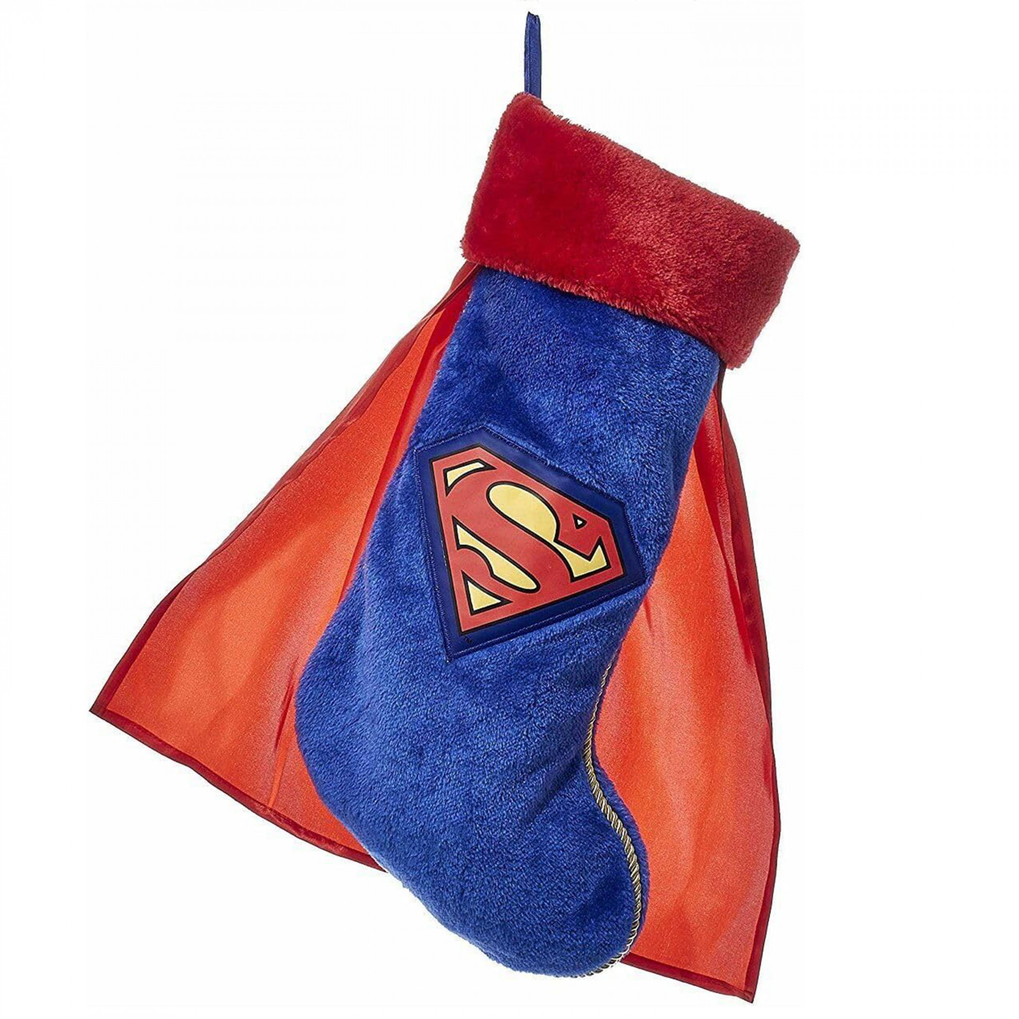 Superman Plush Stocking with Cape, Multi-Color