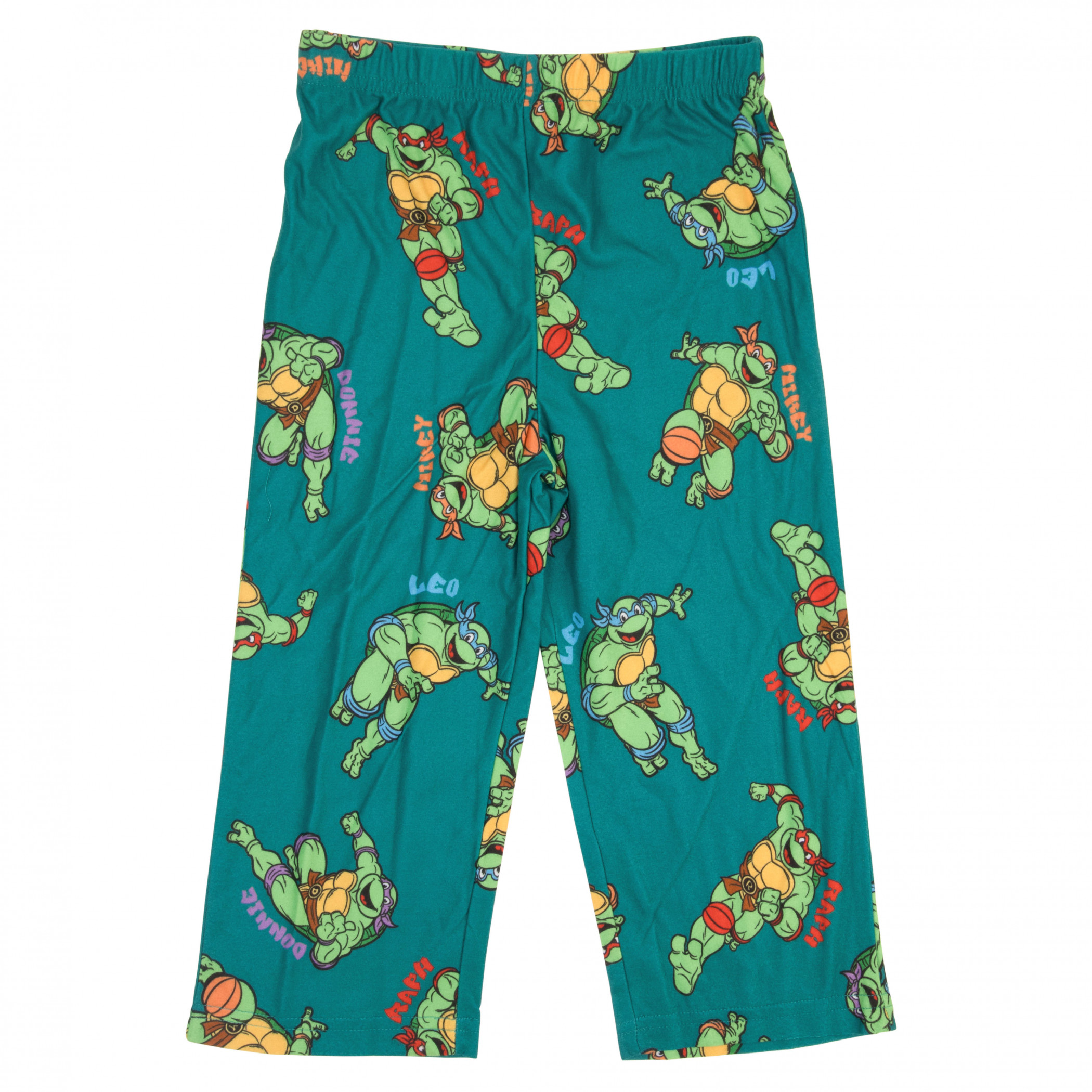 Teenage Mutant Ninja Turtles Character Print Boy's 2-Piece Pajamas Green - Picture 6 of 15