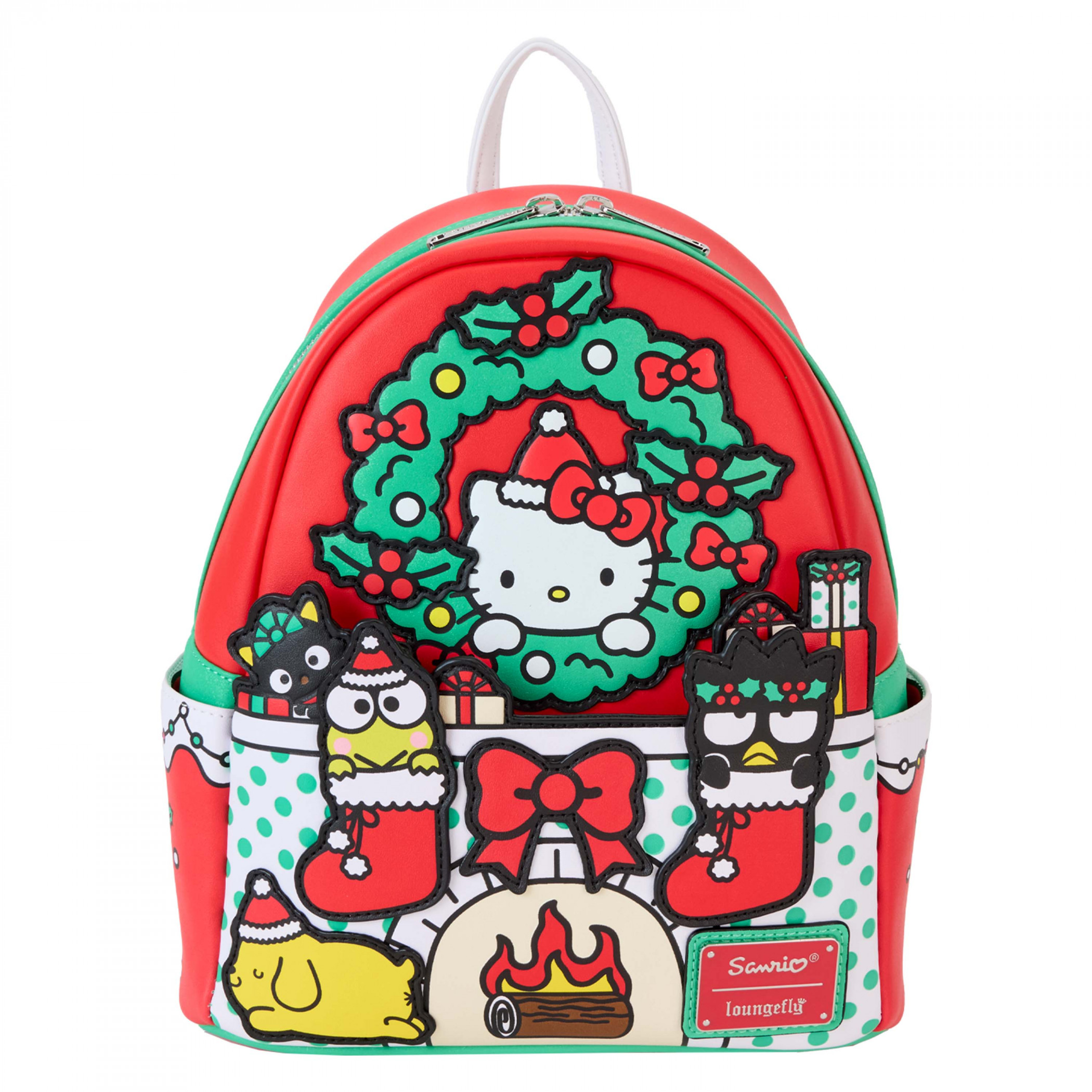 Hello Kitty and Friends Winter Wonderland Mini Backpack By Loungefly, Red