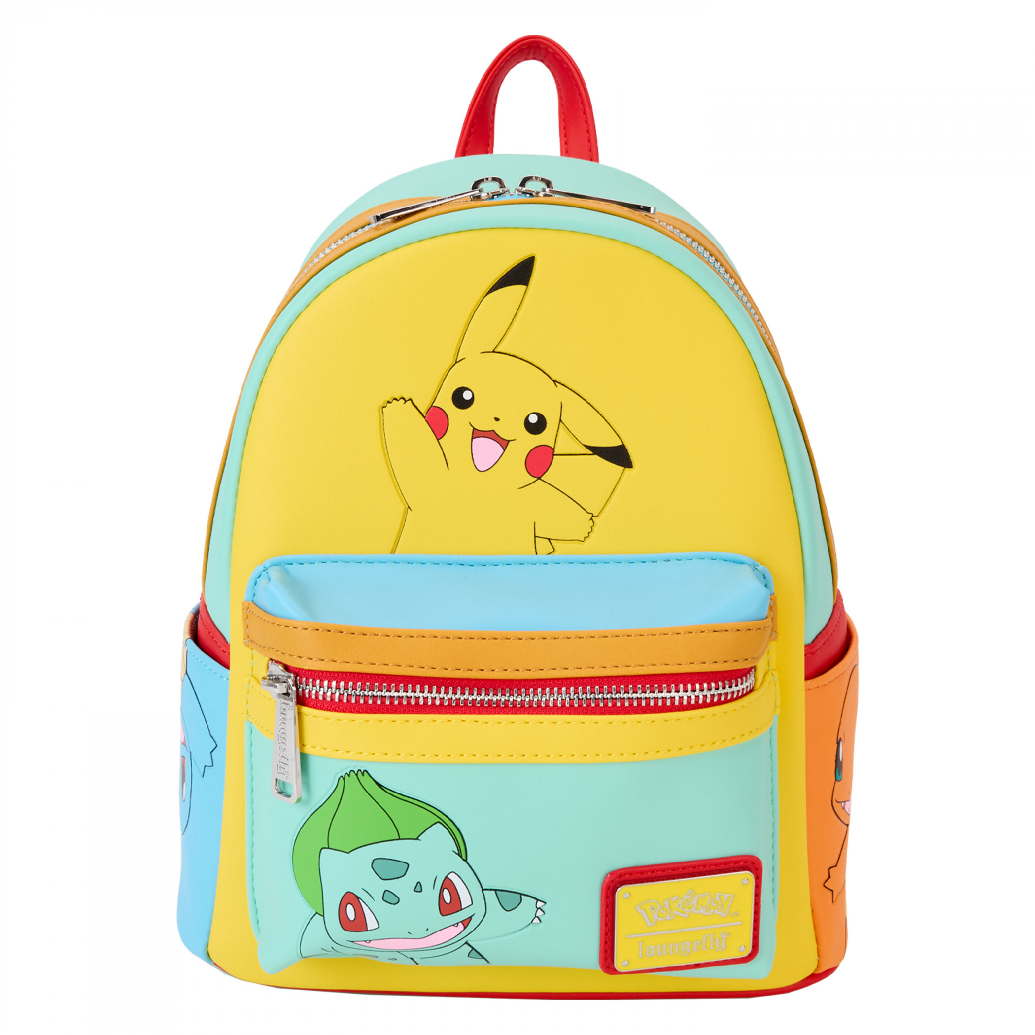 Pokemon Gen 1 Kanto Starters Mini Backpack By Loungefly, Multi-Color