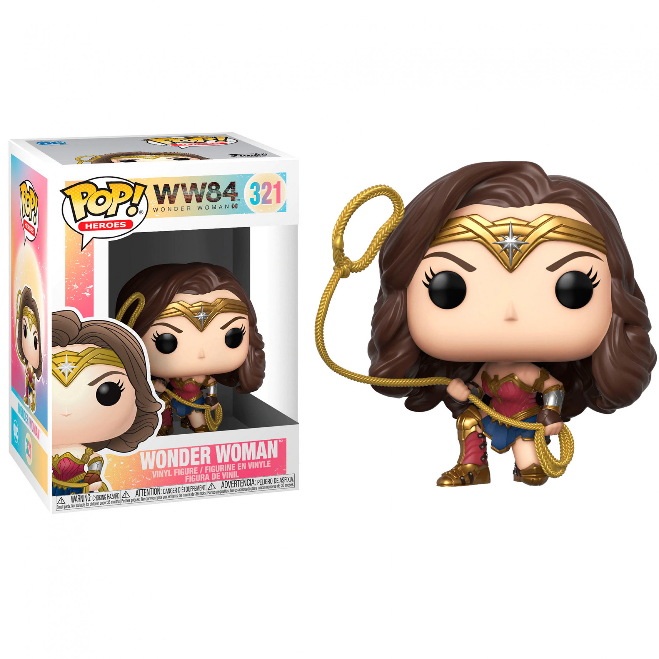 Wonder Woman 1984 Lasso Attack (Metallic) Funko Pop!, Multi-Color