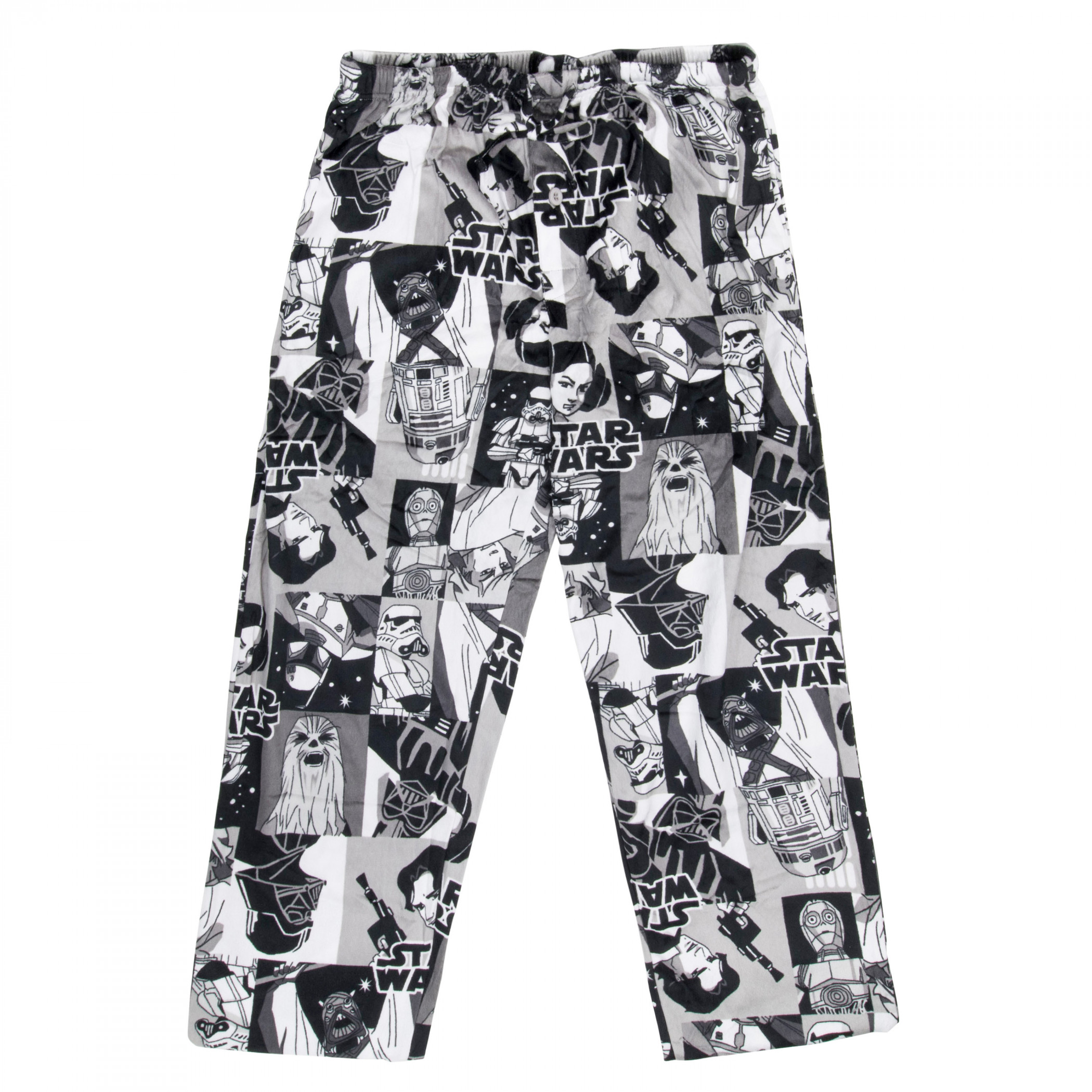 Star Wars Black and White Comic Panels Sleep Pants, Multi-Color