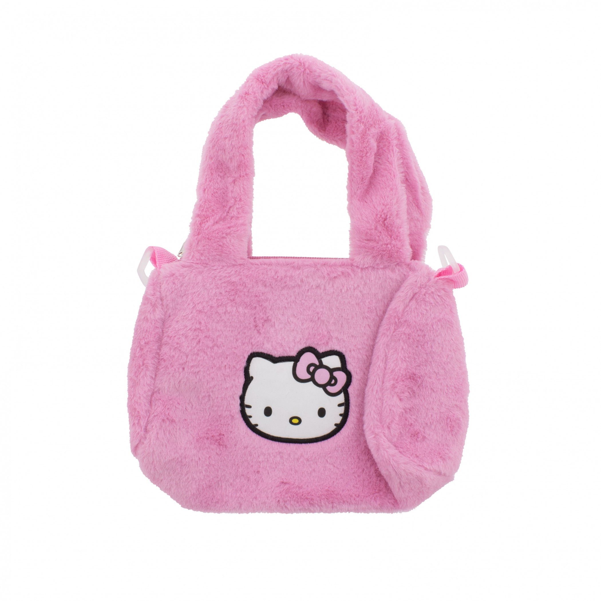 Hello Kitty Hot Pink Duffle Purse with Strap, Pink