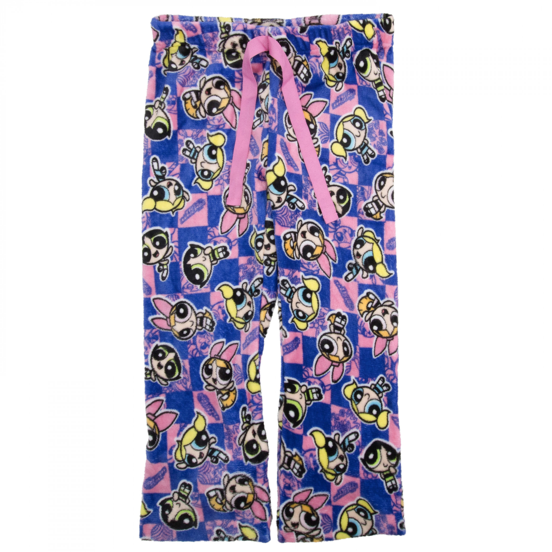 Powerpuff Girls Checkered Women's Sleep Pants, Pink