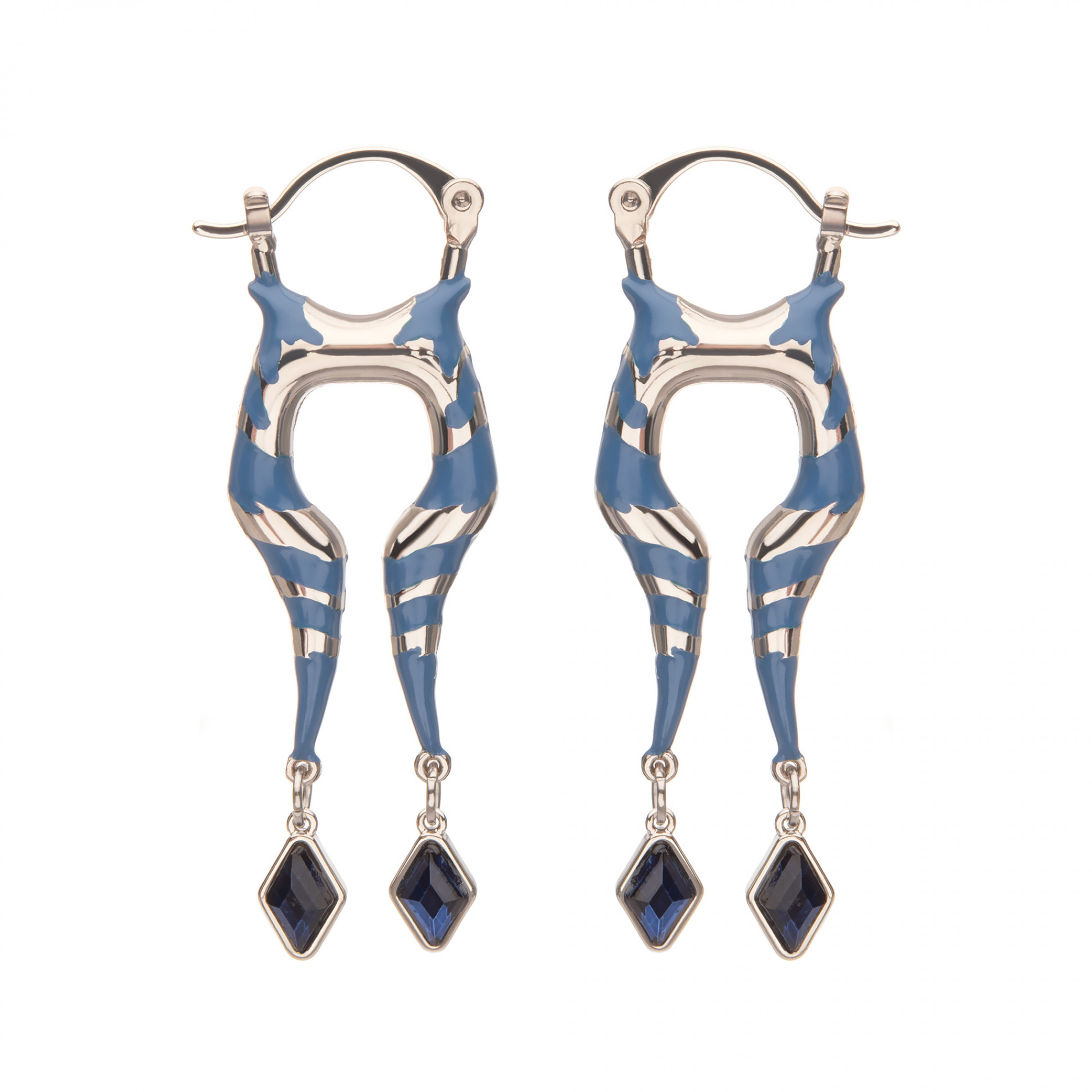 Star Wars Ahsoka Dangle Earrings with Gems, Multi-Color