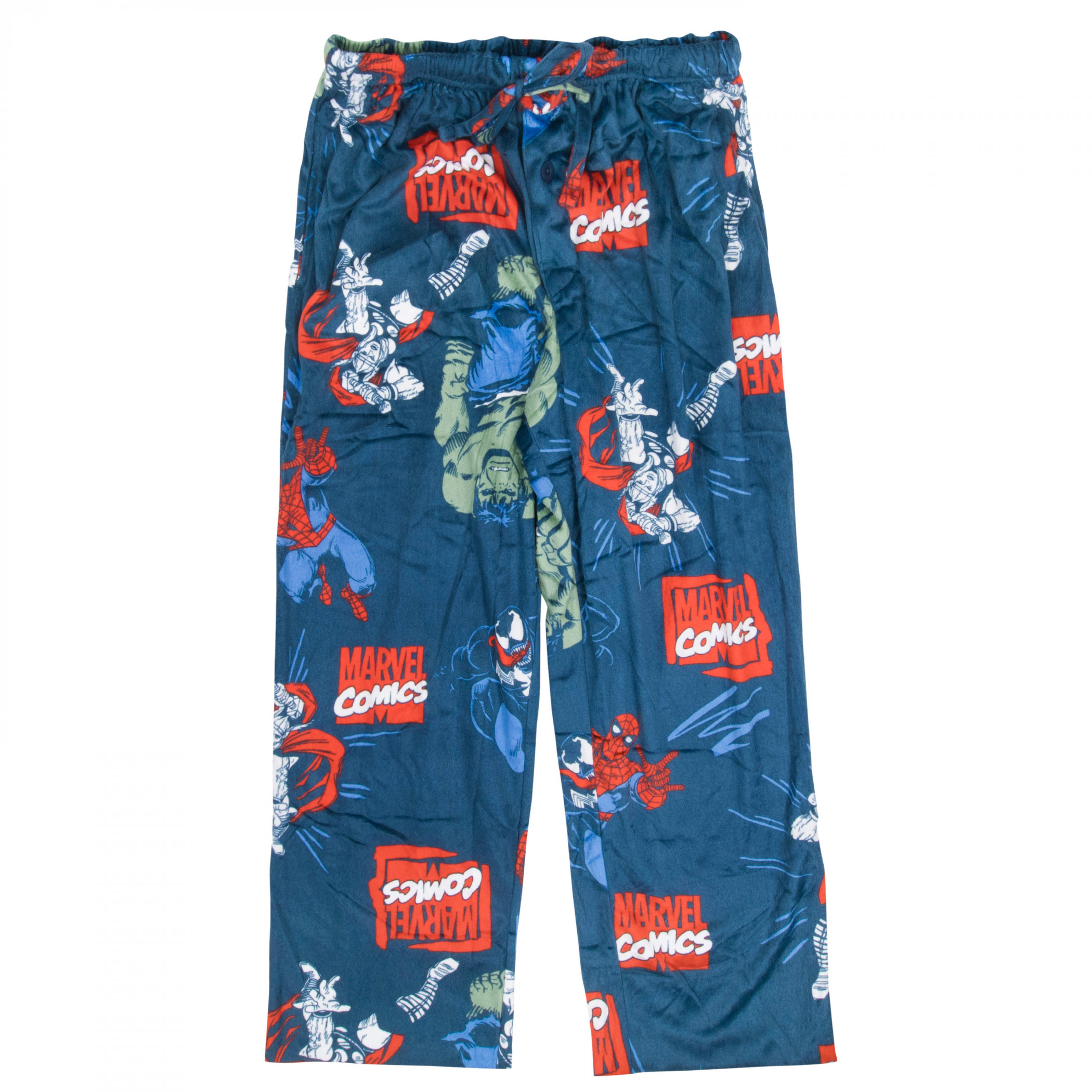 Avengers Battle All Over Print Sleep Pants, Blue