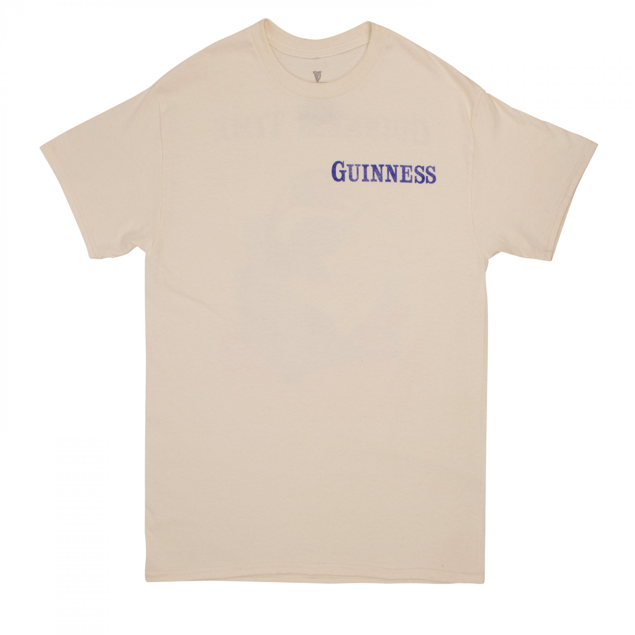 Guinness Time Penguin Front and Back Print T-Shirt