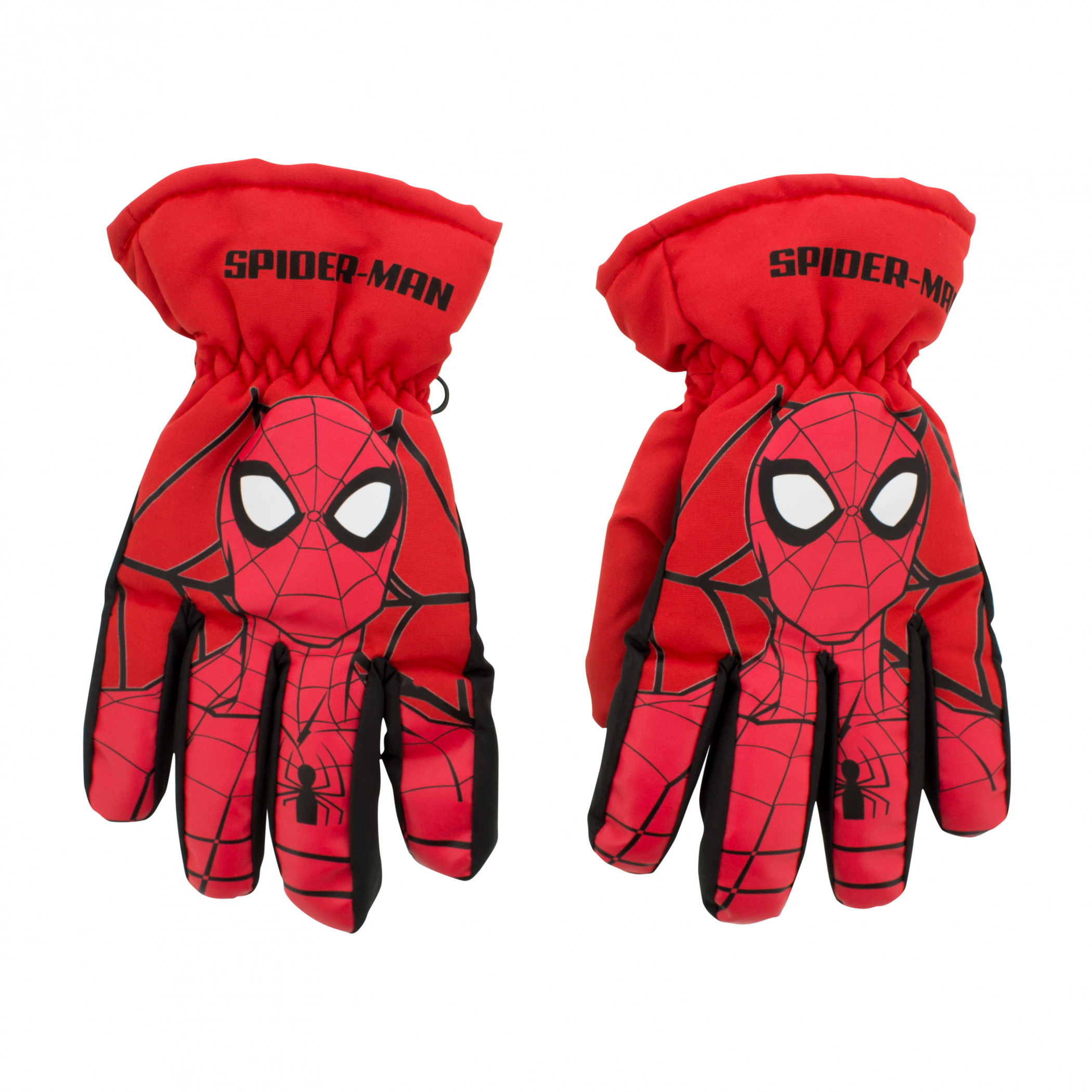 Spider-Man Mask and Web Youth Ski Gloves, Red