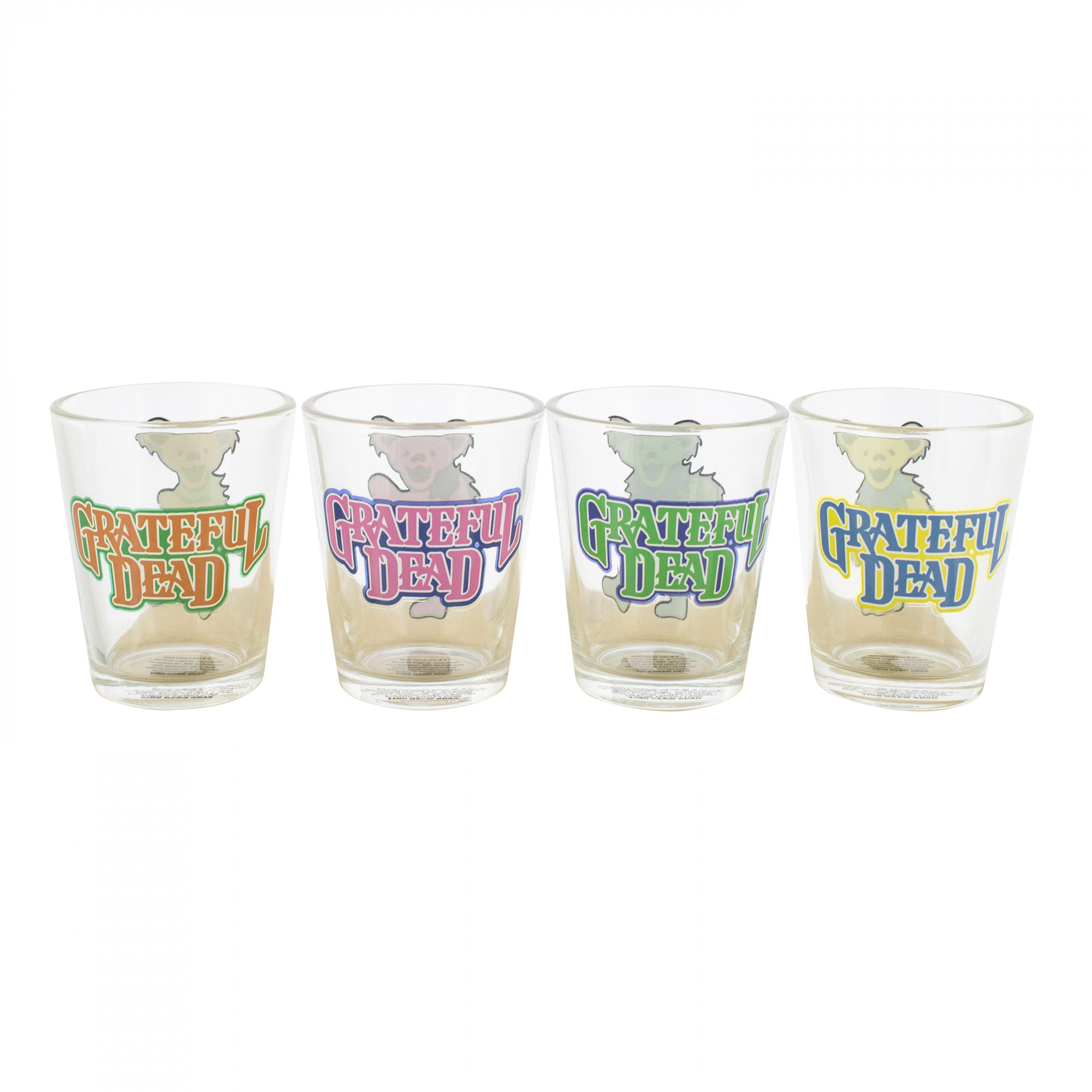 Grateful Dead Bears Shot Glass Set 4-Pack