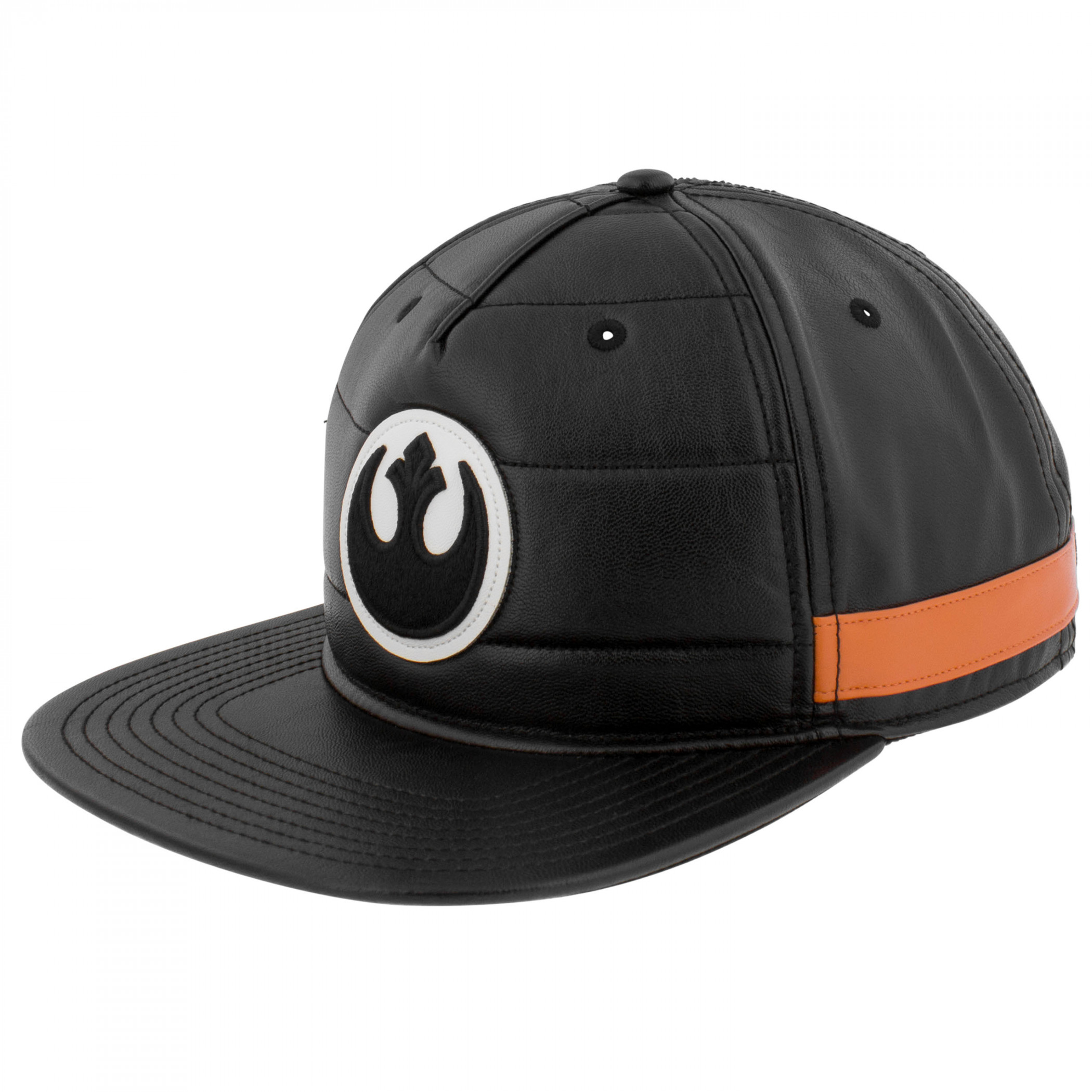 Star Wars Rebel Icon Flatbill Snapback Hat, Black