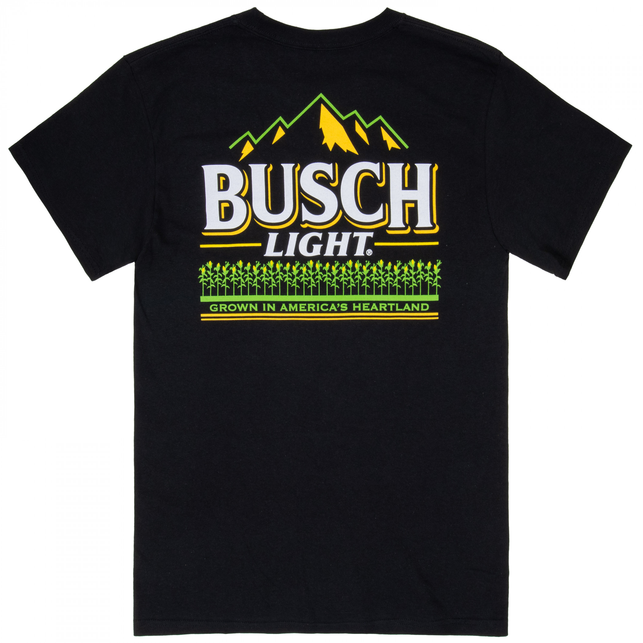 Busch Light Corn Field White Text Front And Back T-Shirt