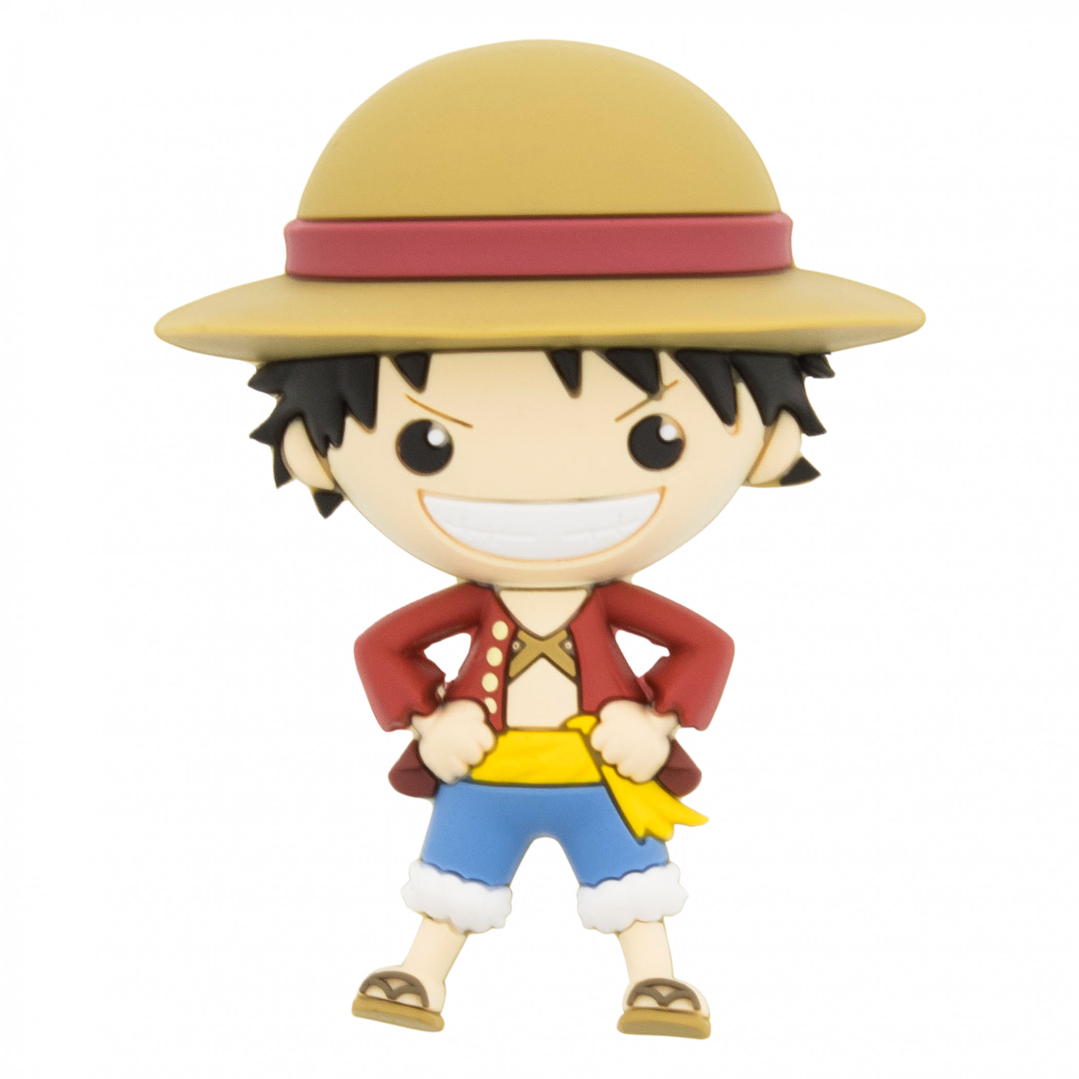 One Piece Luffy 3D Foam Magnet, Multi-Color