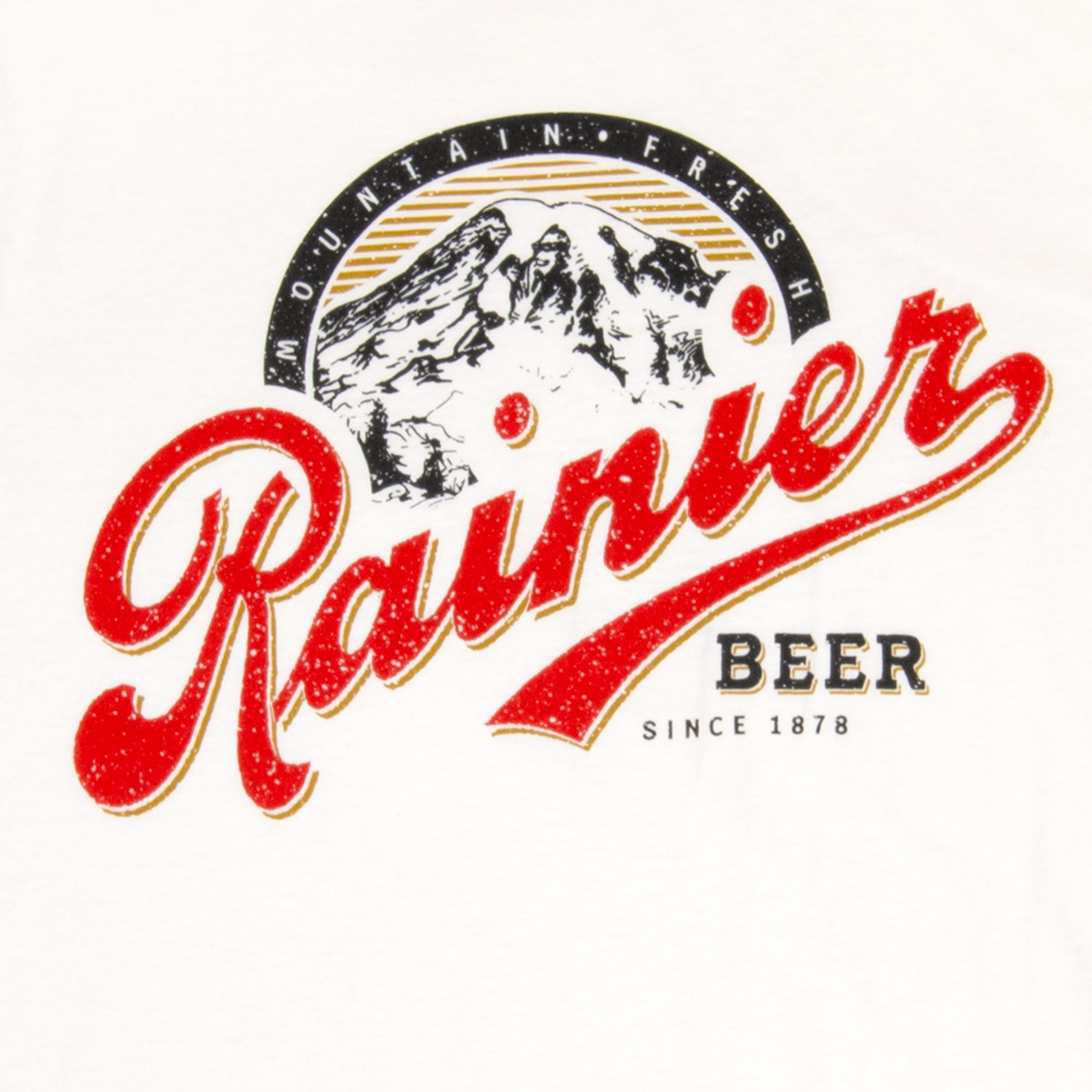 Rainier Beer Mountain Fresh Ringer T-Shirt - image 2