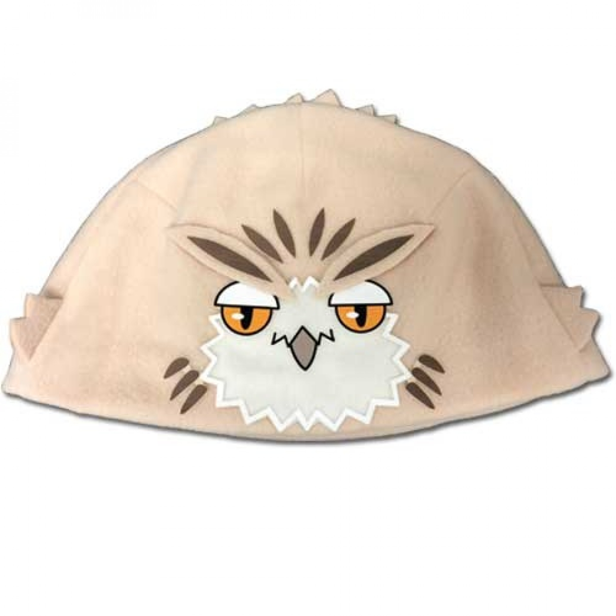 Haikyu!! Bokuto Owl Fleece Beanie, White