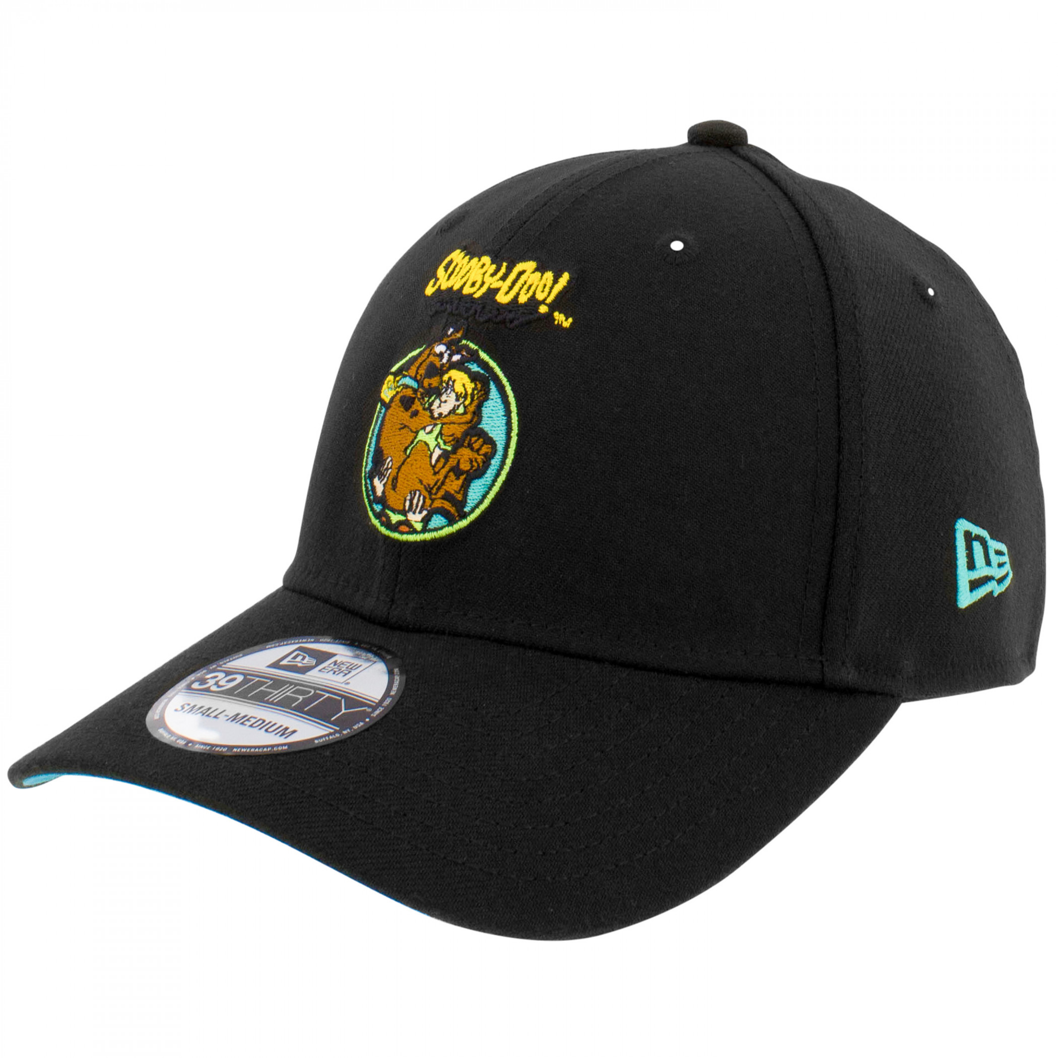 Scooby-Doo and Shaggy New Era 39Thirty Fitted Hat, Black