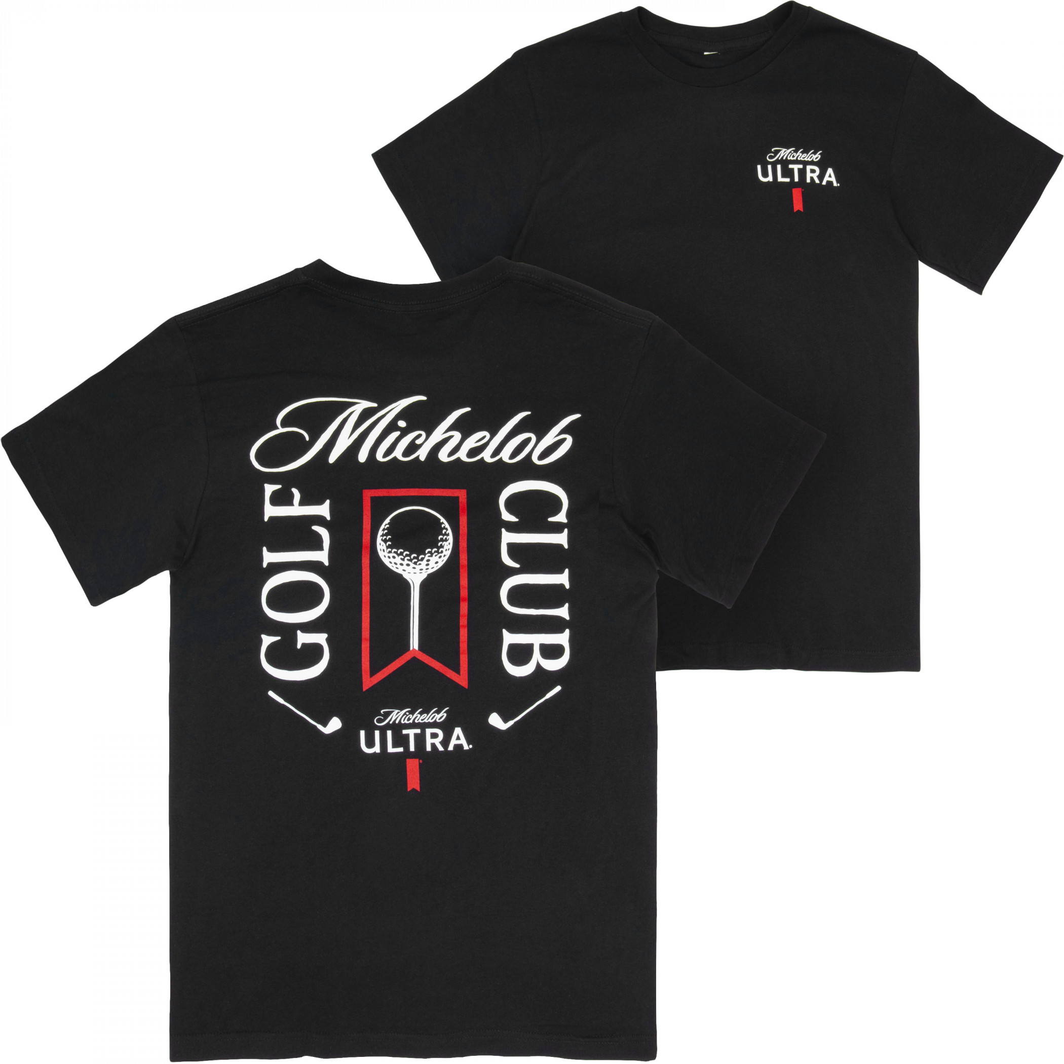 Michelob Ultra Golf Club Black Colorway Front/Back Print T-Shirt