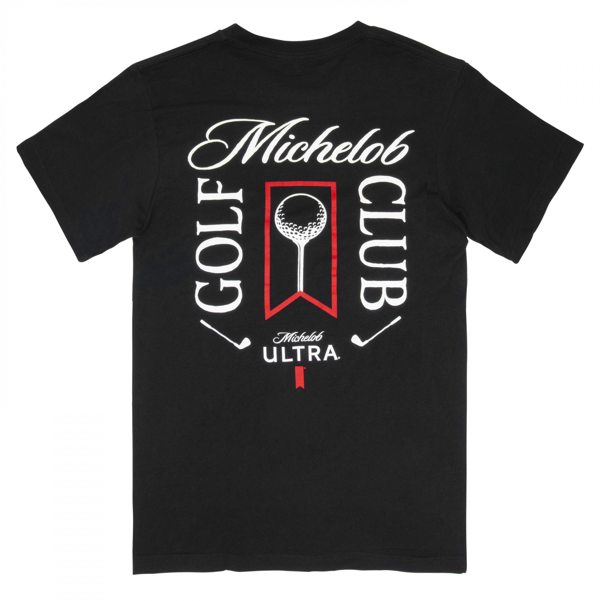 Michelob Ultra Golf Club Black Colorway Front/Back Print T-Shirt