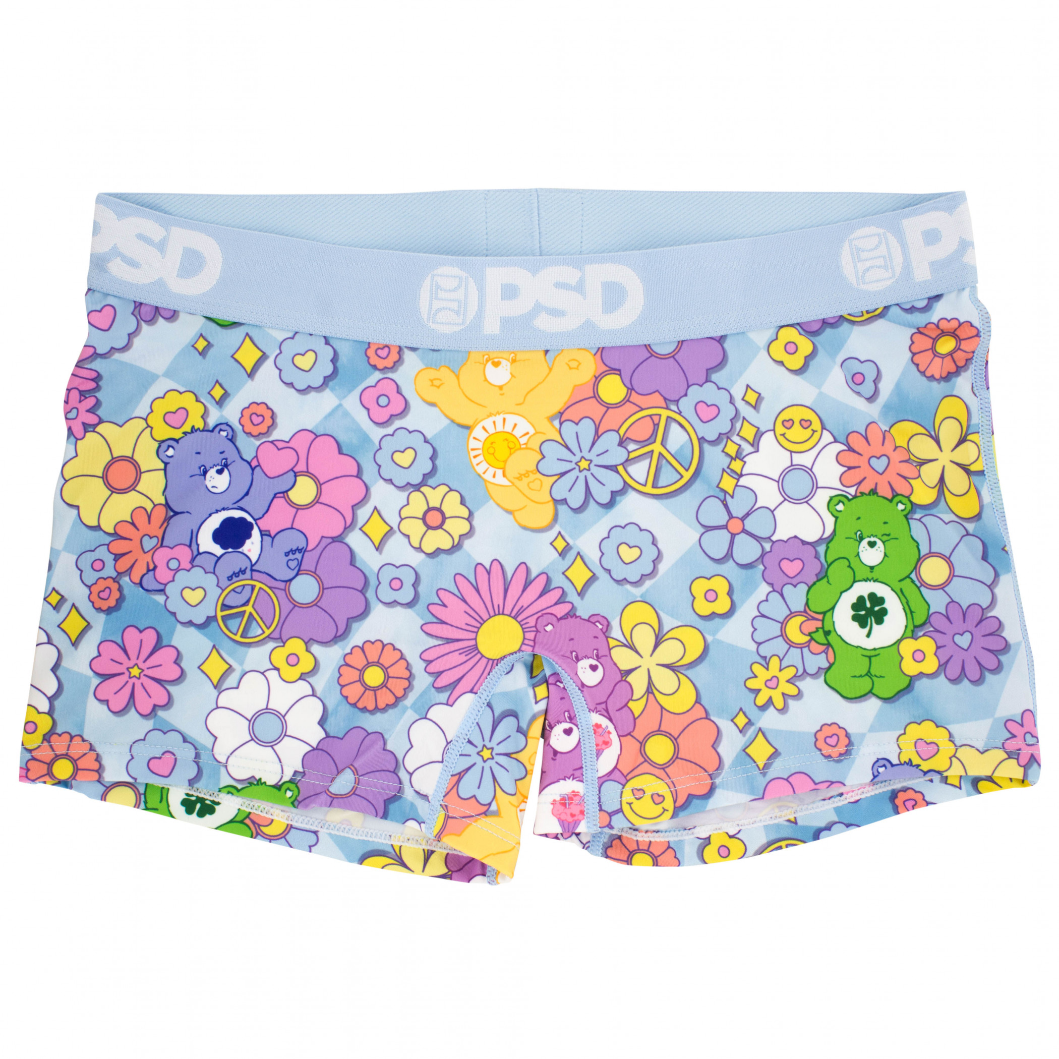 Care Bears Flower Power PSD Boy Shorts Underwear, Multi-Color