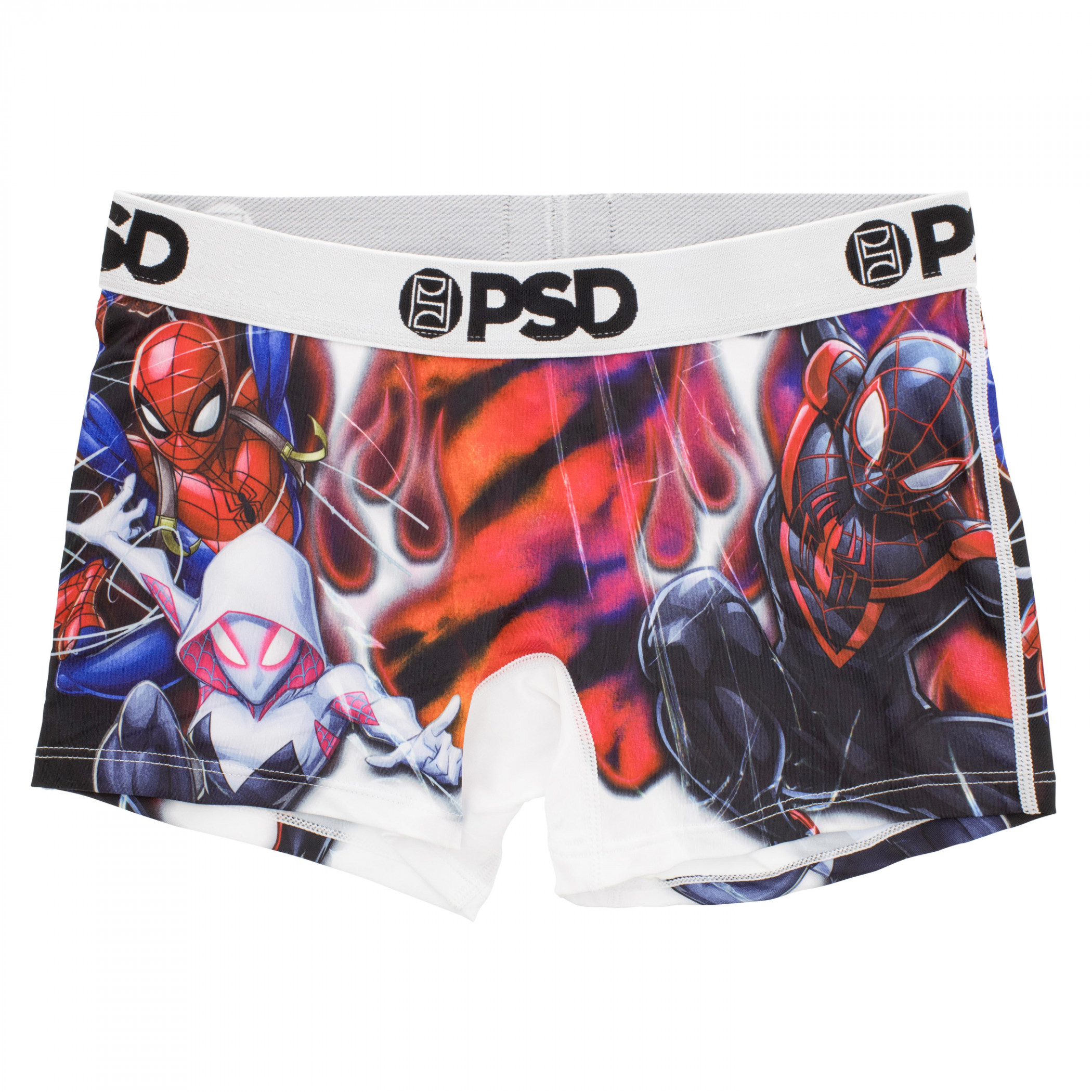 Spider-Man Spider-Verse Triad PSD Boyshorts Underwear, Multi-Color