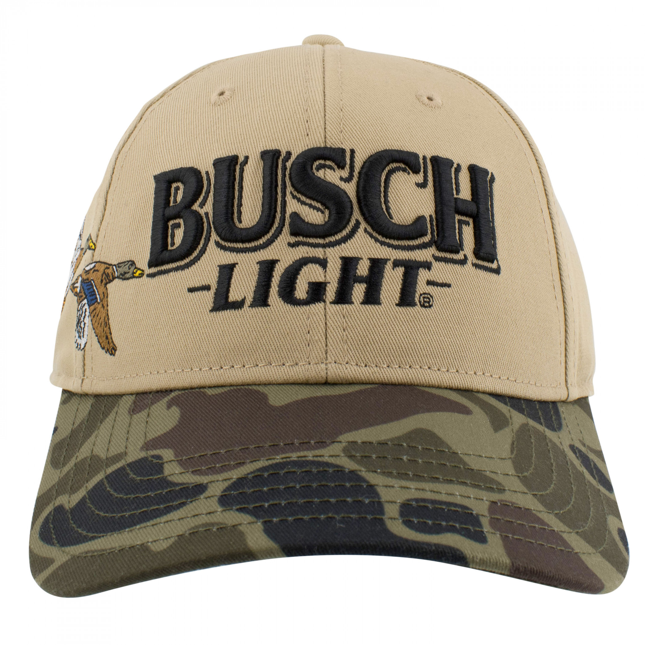 Busch Light Duck Hunting Camo Brim Adjustable Hat