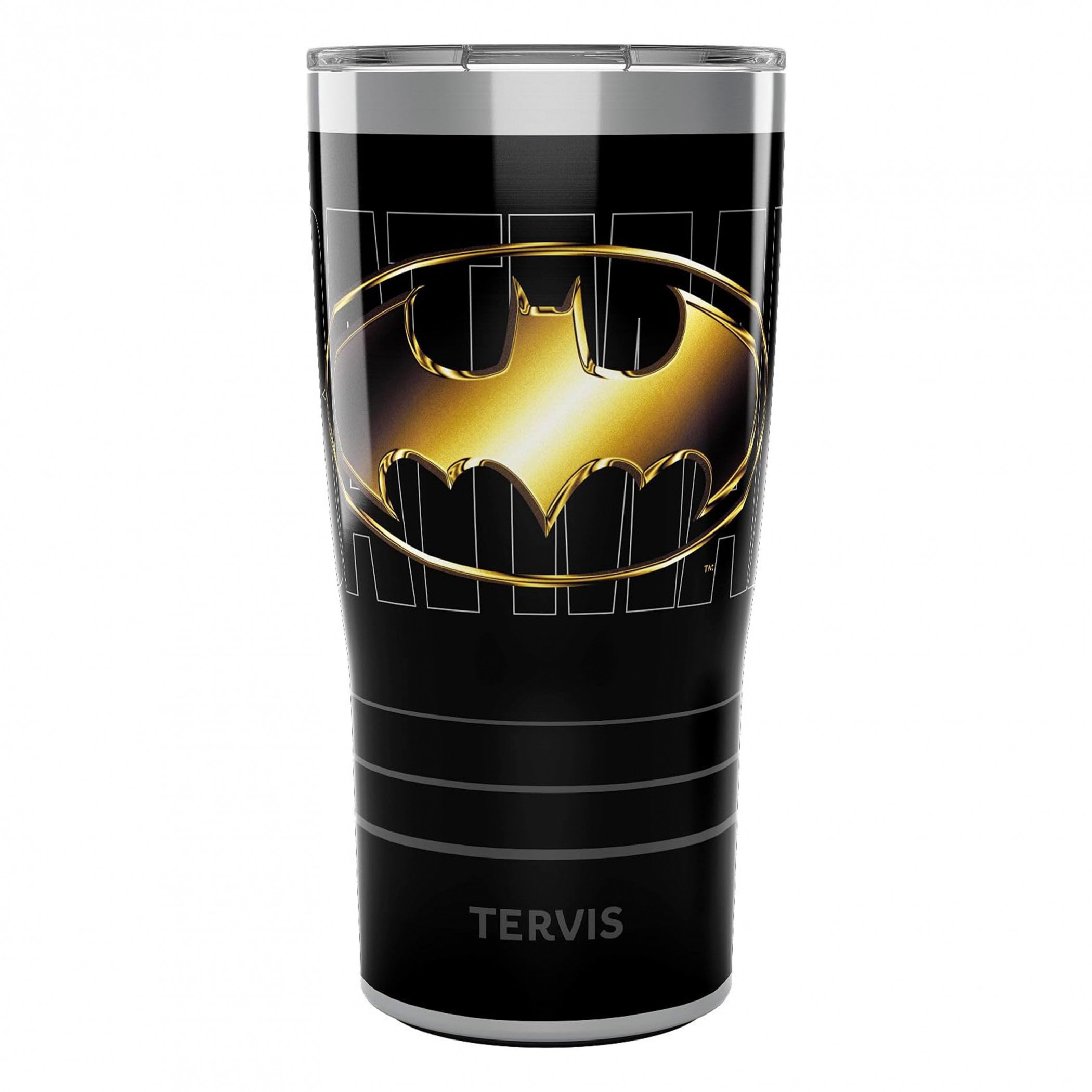 Batman Gotham Gold 20 Oz Stainless Steel Tervis® Mug, Black