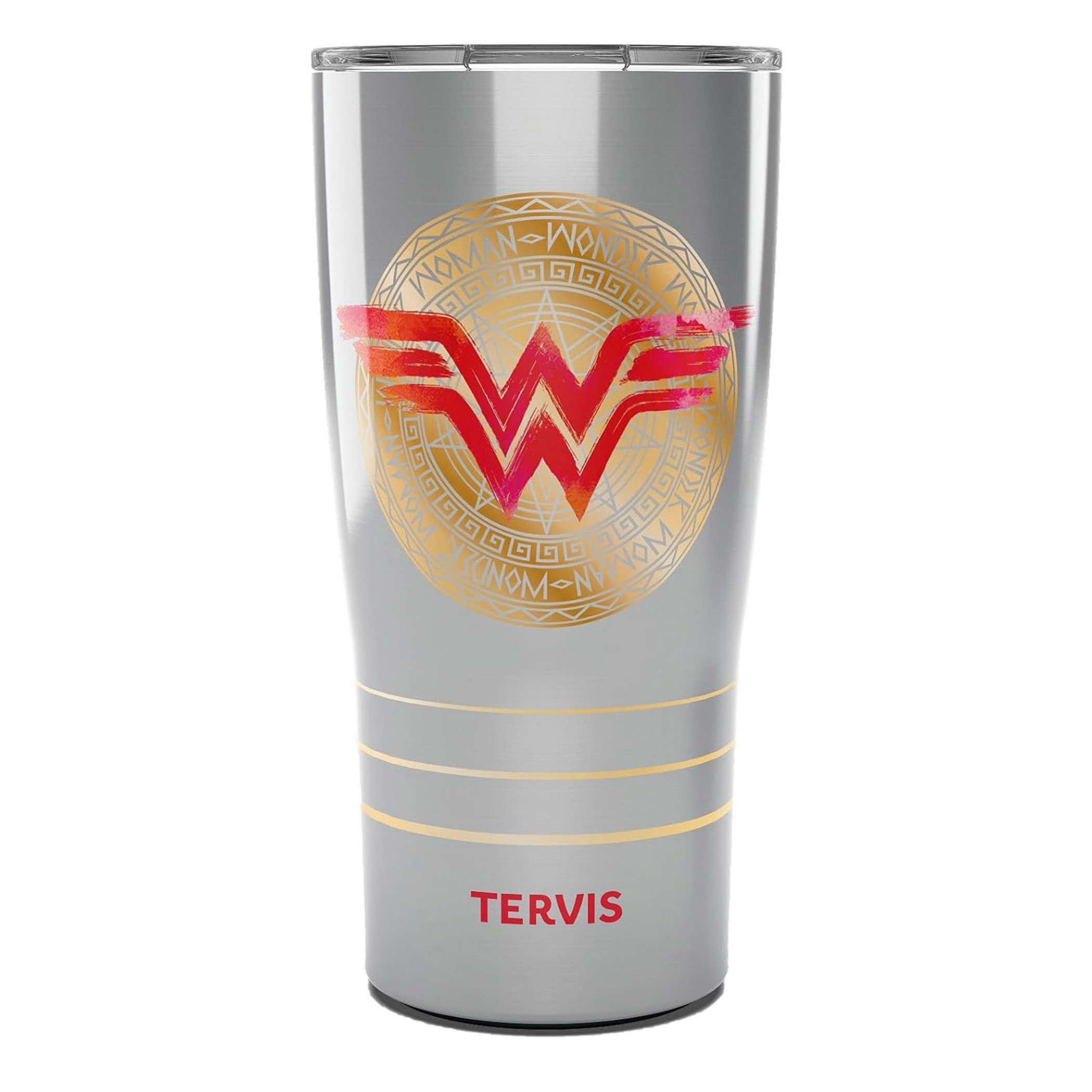 Wonder Woman Icon Silver 20 Oz Stainless Steel Tervis® Mug, Grey